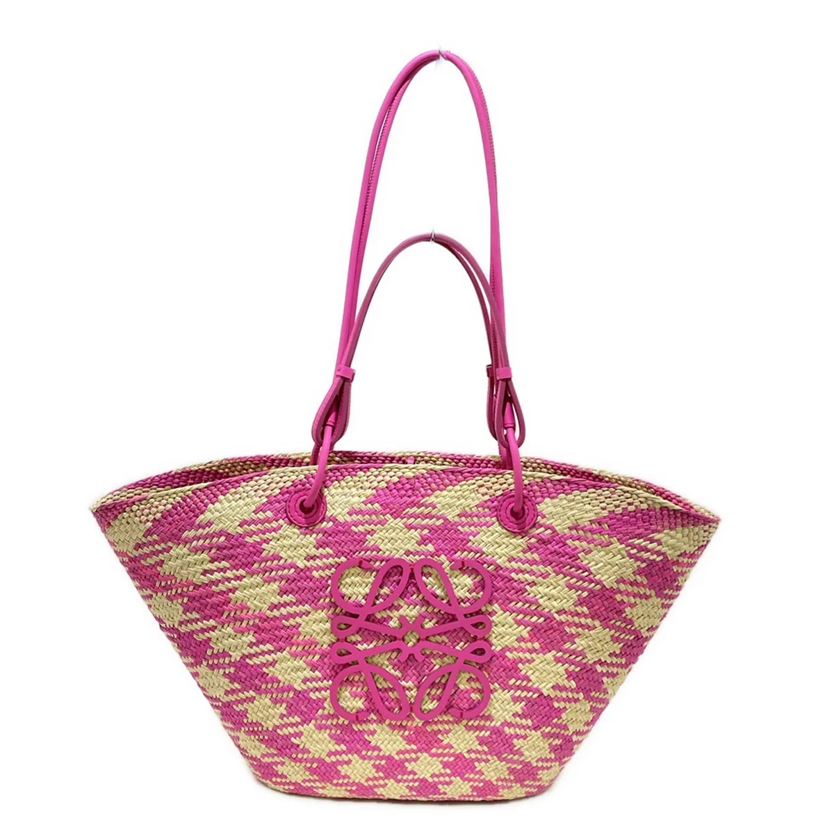 LOEWE - Anagram Tote Bag Pink Beige Irakayashi Calf