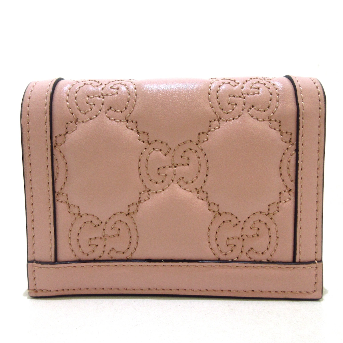 Cartera con tarjetero Matelasse GG rosa de segunda mano