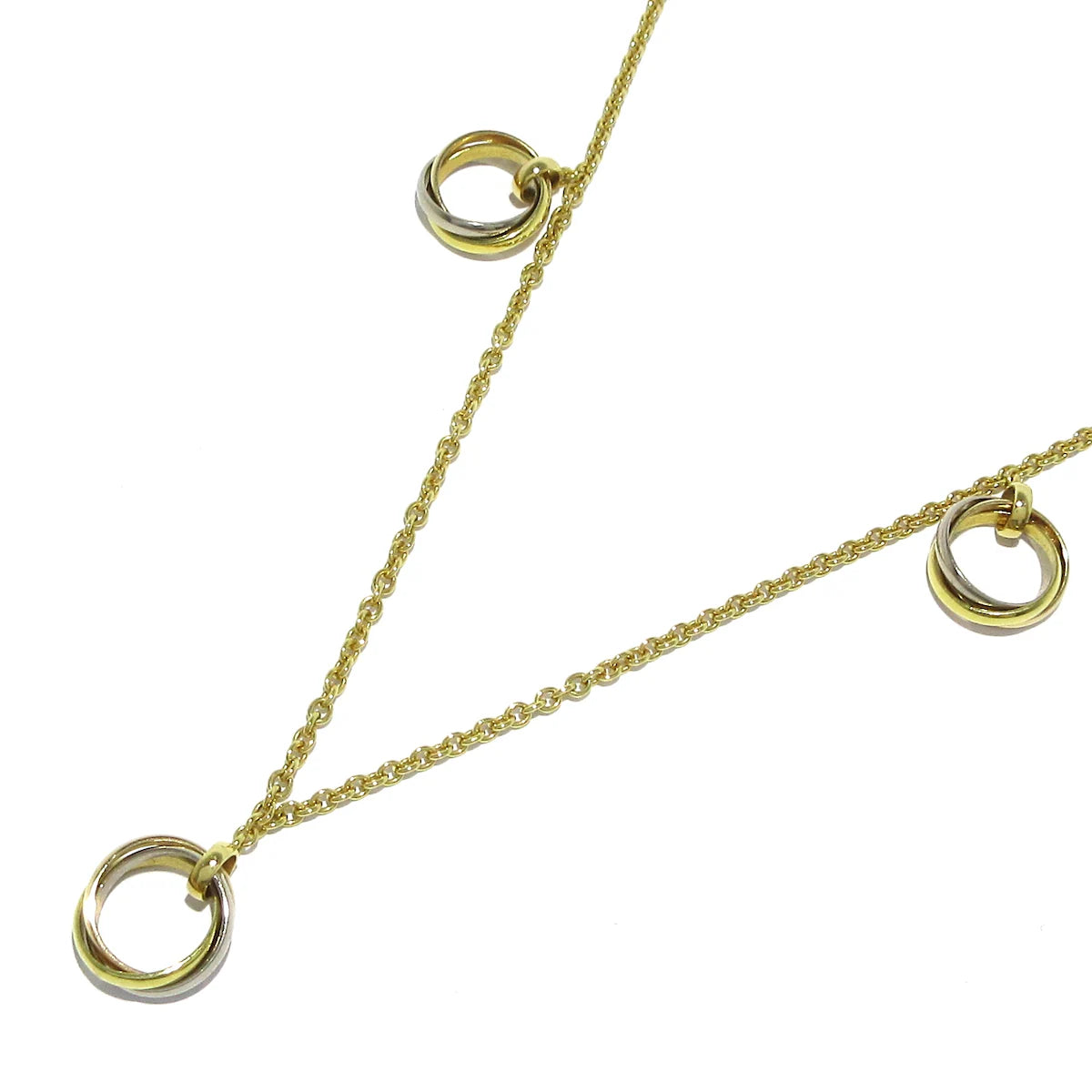 Collar Baby Trinity Pampille tricolor de 18 quilates USADO