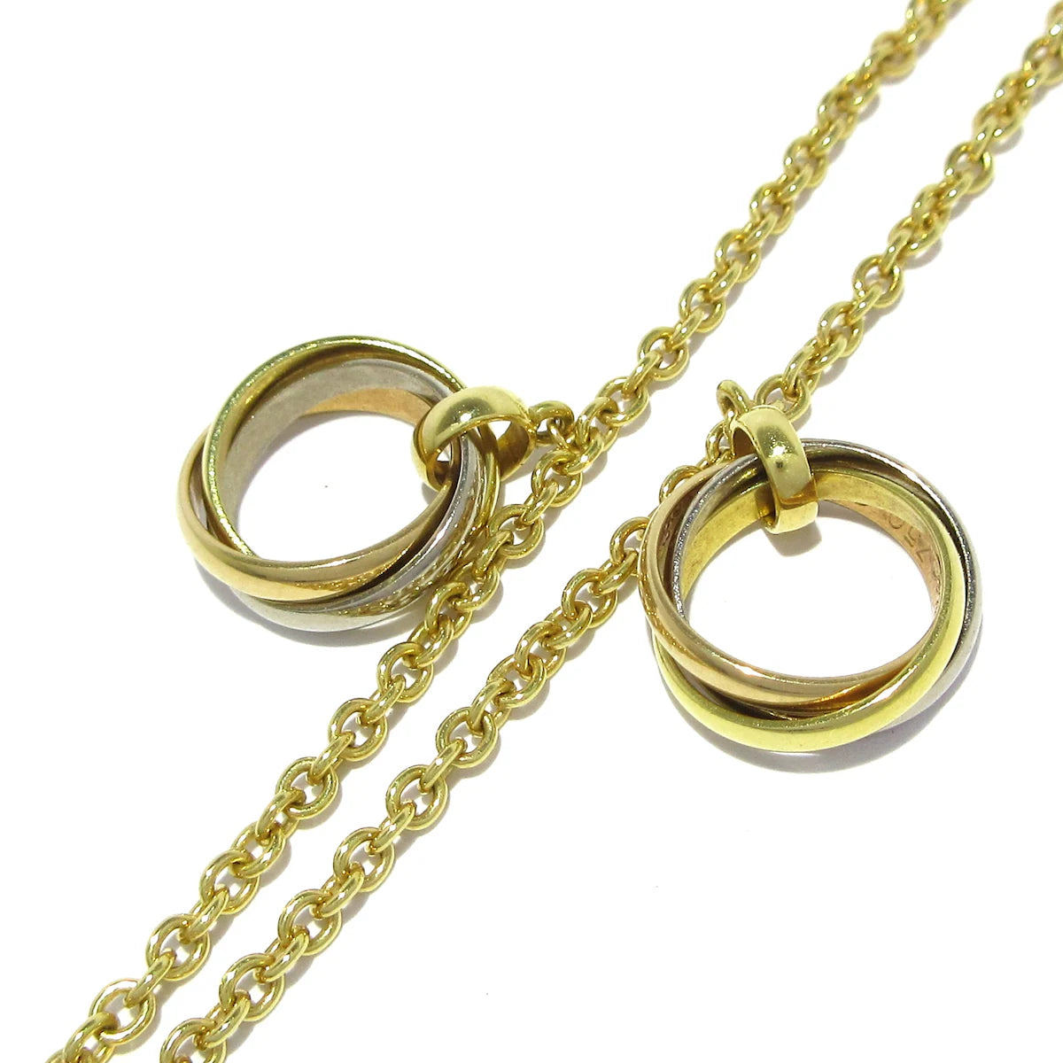 Collar Baby Trinity Pampille tricolor de 18 quilates USADO