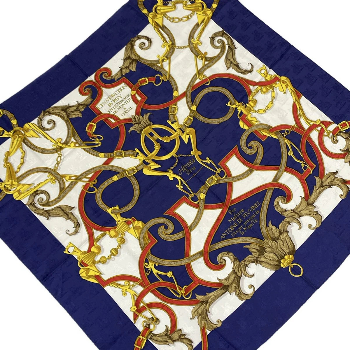 PRE-OWNED Carre 90 Silk Scarf Imperial