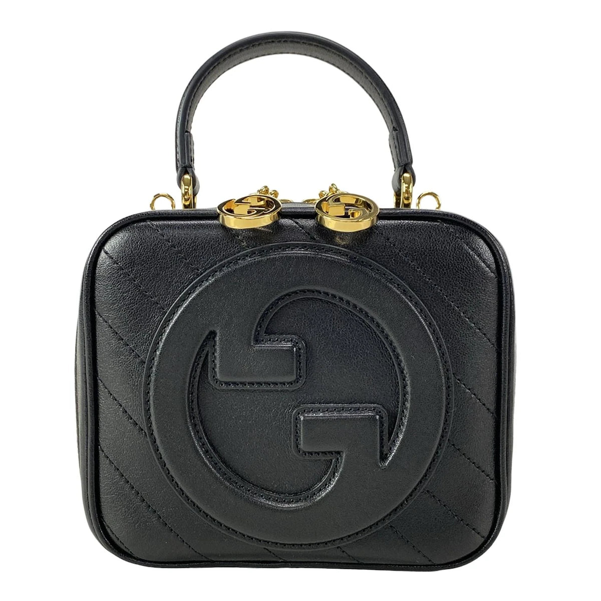 PRE-OWNED Sakai Be Green Calfskin Diagonal Stitched Blondie ShoulderBag ( II PARTE)