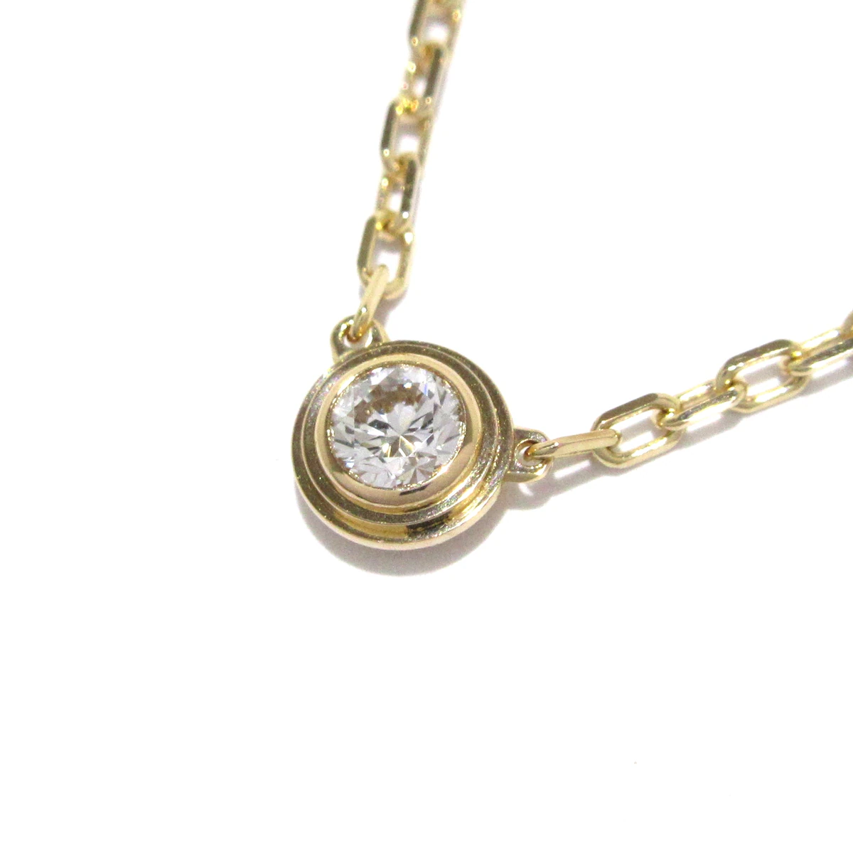 Collar Legers con diamantes pequeños de oro rosa USADO