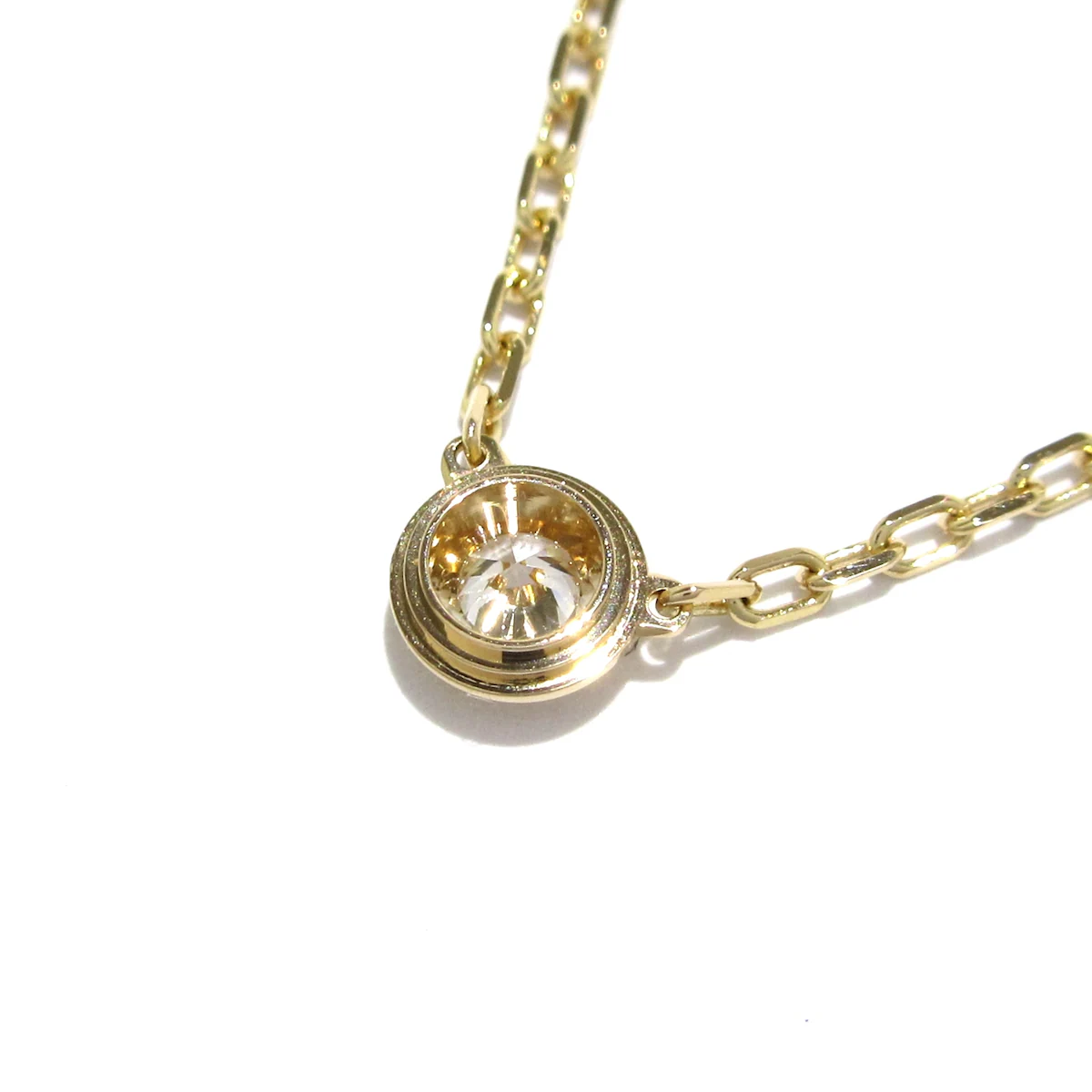 Collar Legers con diamantes pequeños de oro rosa USADO