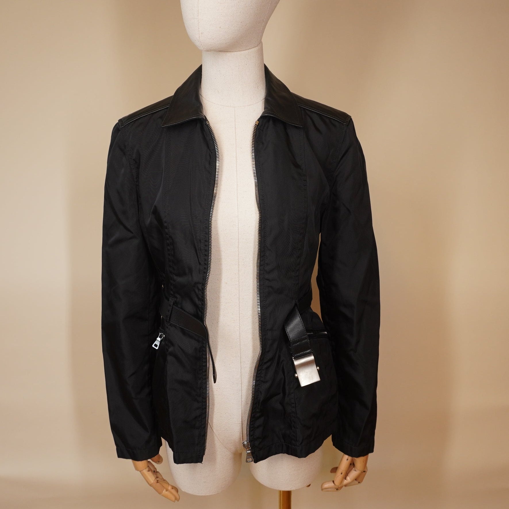 PRE-OWNED PRADA Lightweight Jacket Black Women's size S