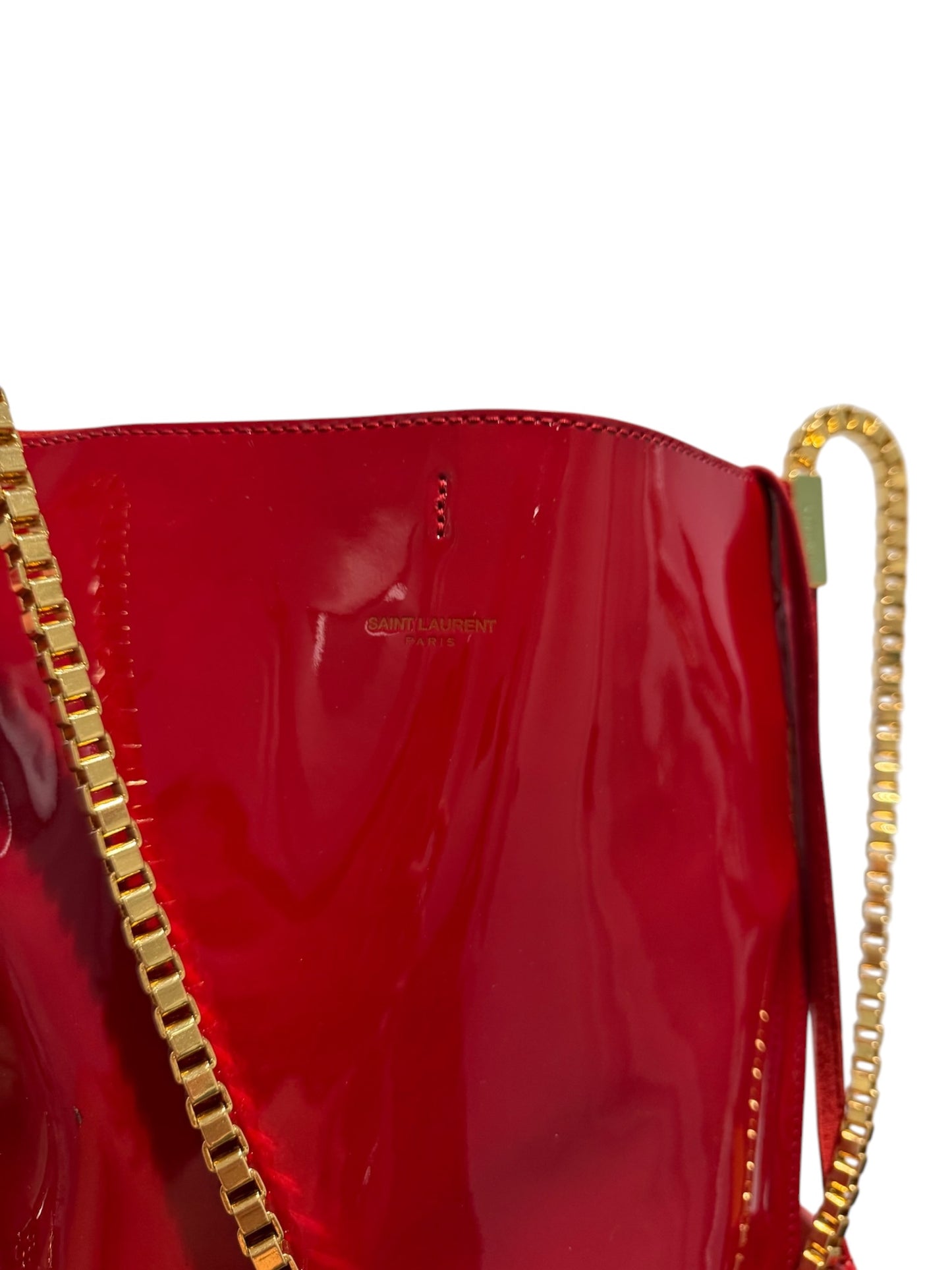 PRE-OWNED Red Patent Small Suzanne Hobo Bag