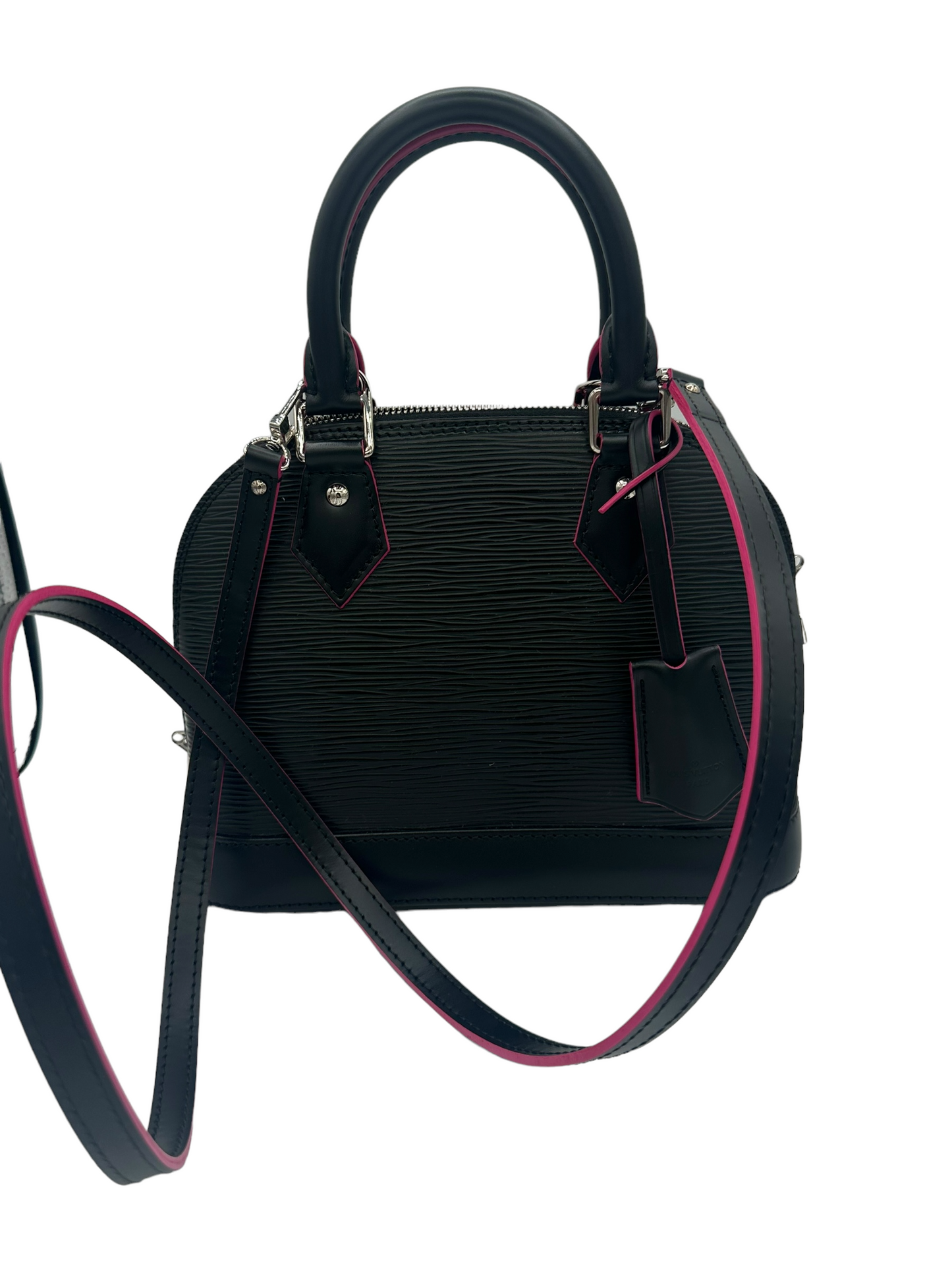 LOUIS VUITTON- Epi Leather BB Black & Hot Pink