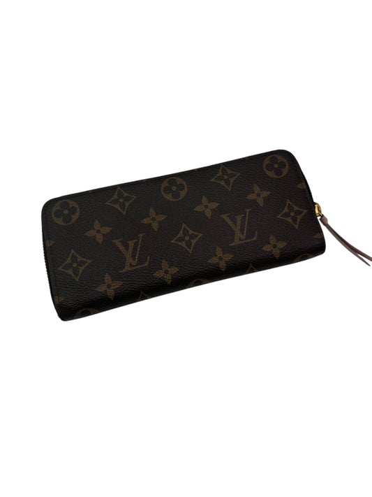 PRE-OWNED LV Monogram Canvas Clemence Wallet