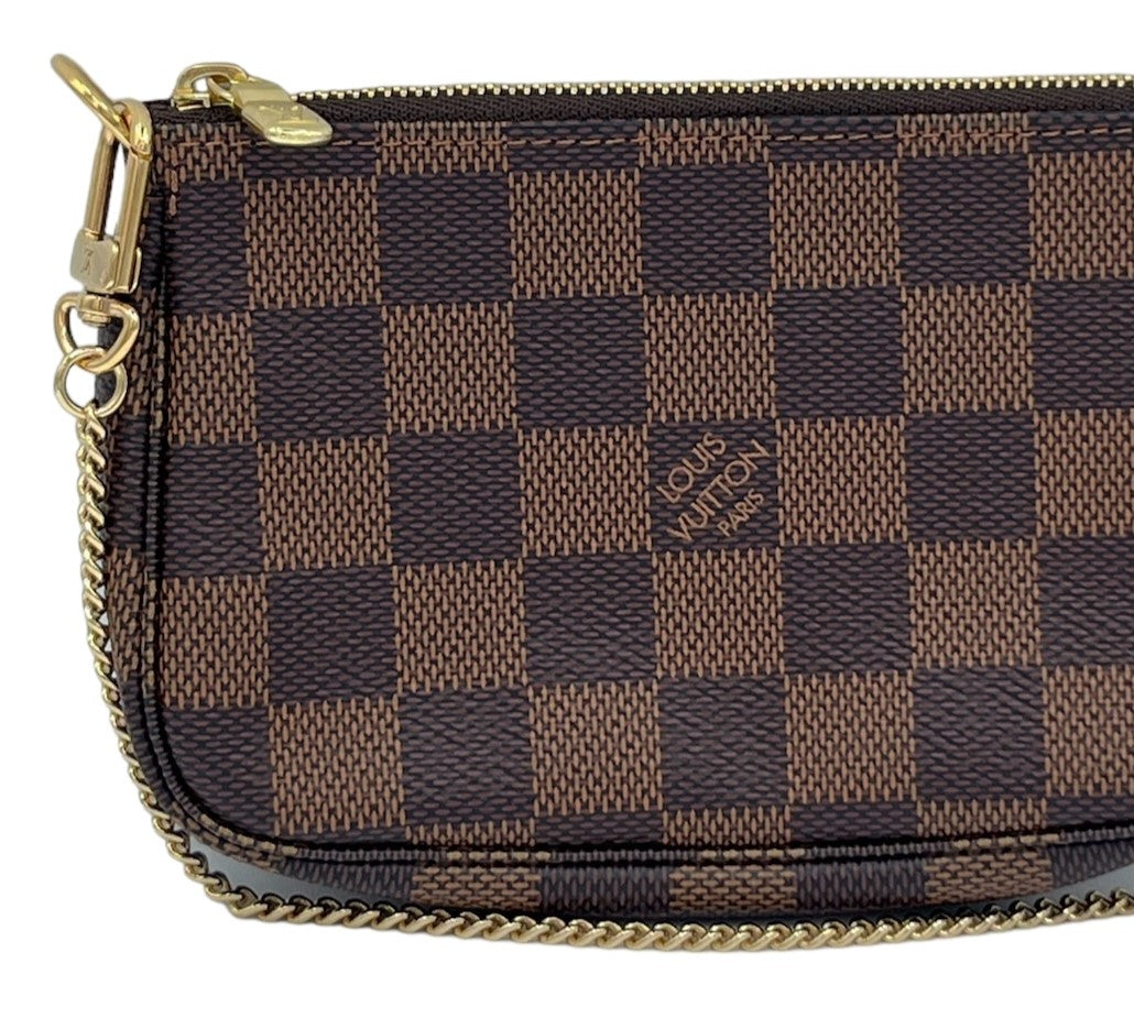 LOUIS VUITTON - Damier Ebene Mini Pochette Accessories