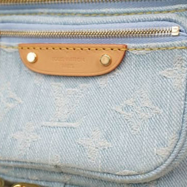 PRE-OWNED LV Mini Bumbag Denim ( 2 Part)