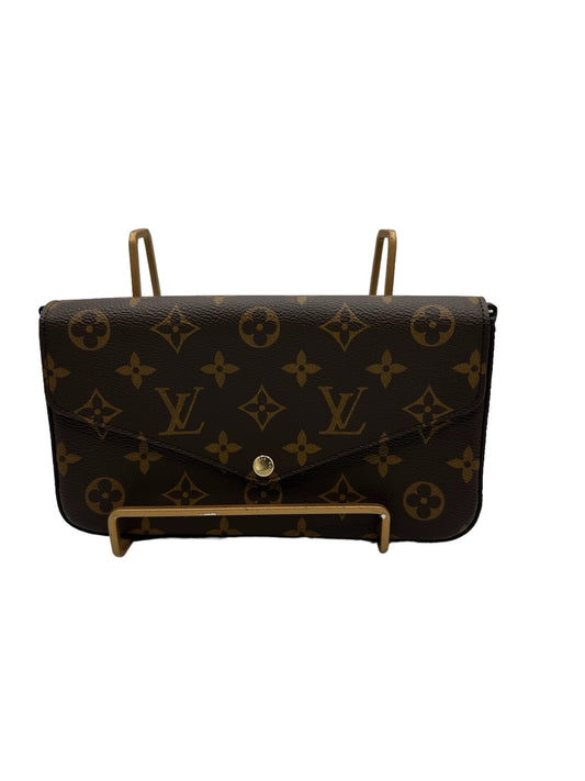 LOUIS VUITTON - Monogram Coated Canvas Felicie Pochette Crossbody Bag