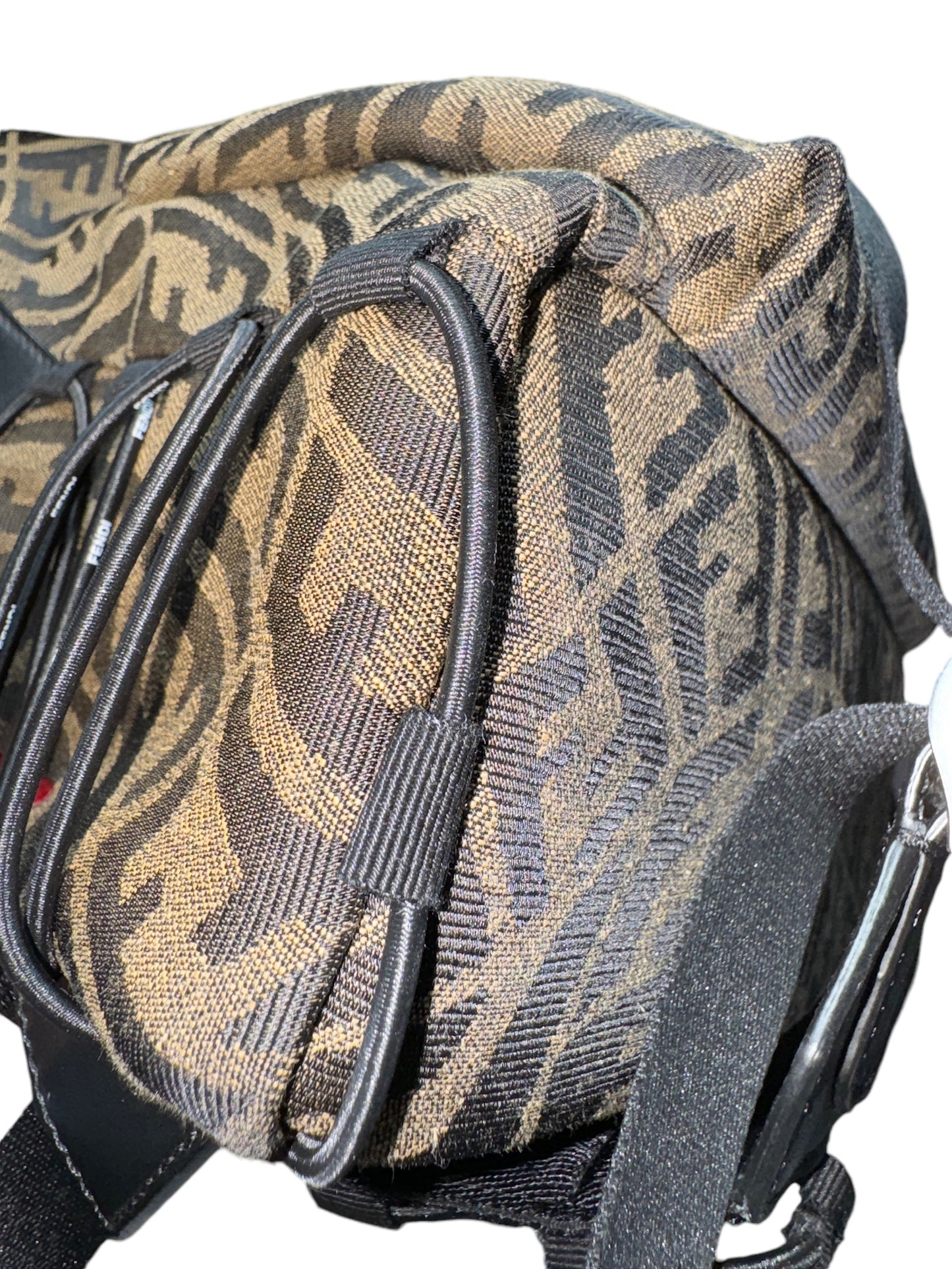 PRE-OWNED Sarah Coleman Zip Backpack Vertigo Zucca Canvas