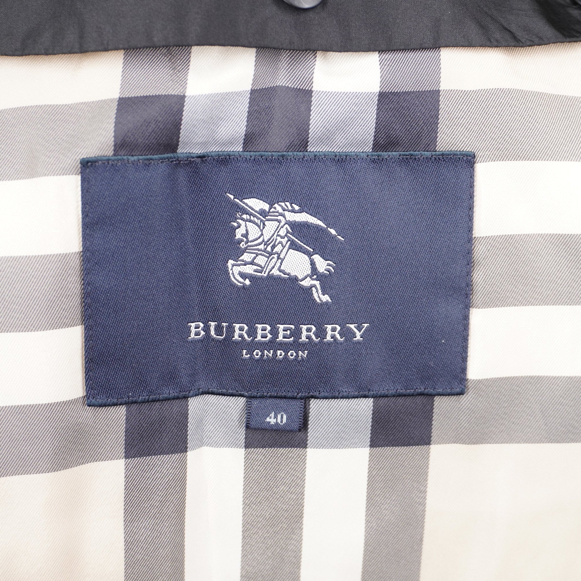 PRE-OWNED Burberry London Belted Raincoat with a Hood
