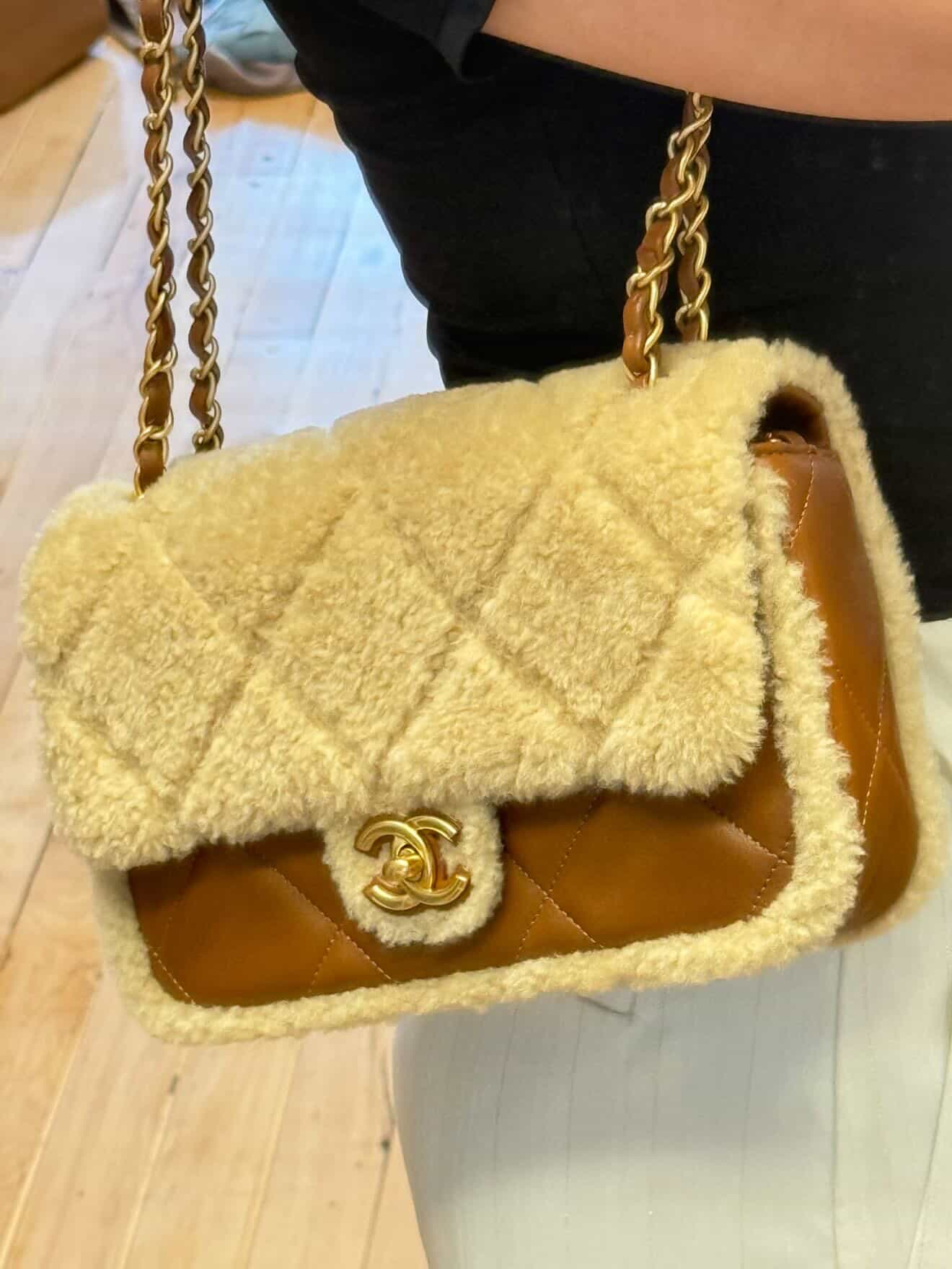 PRE-OWNED CC Camel Lambskin leather (Part 1)