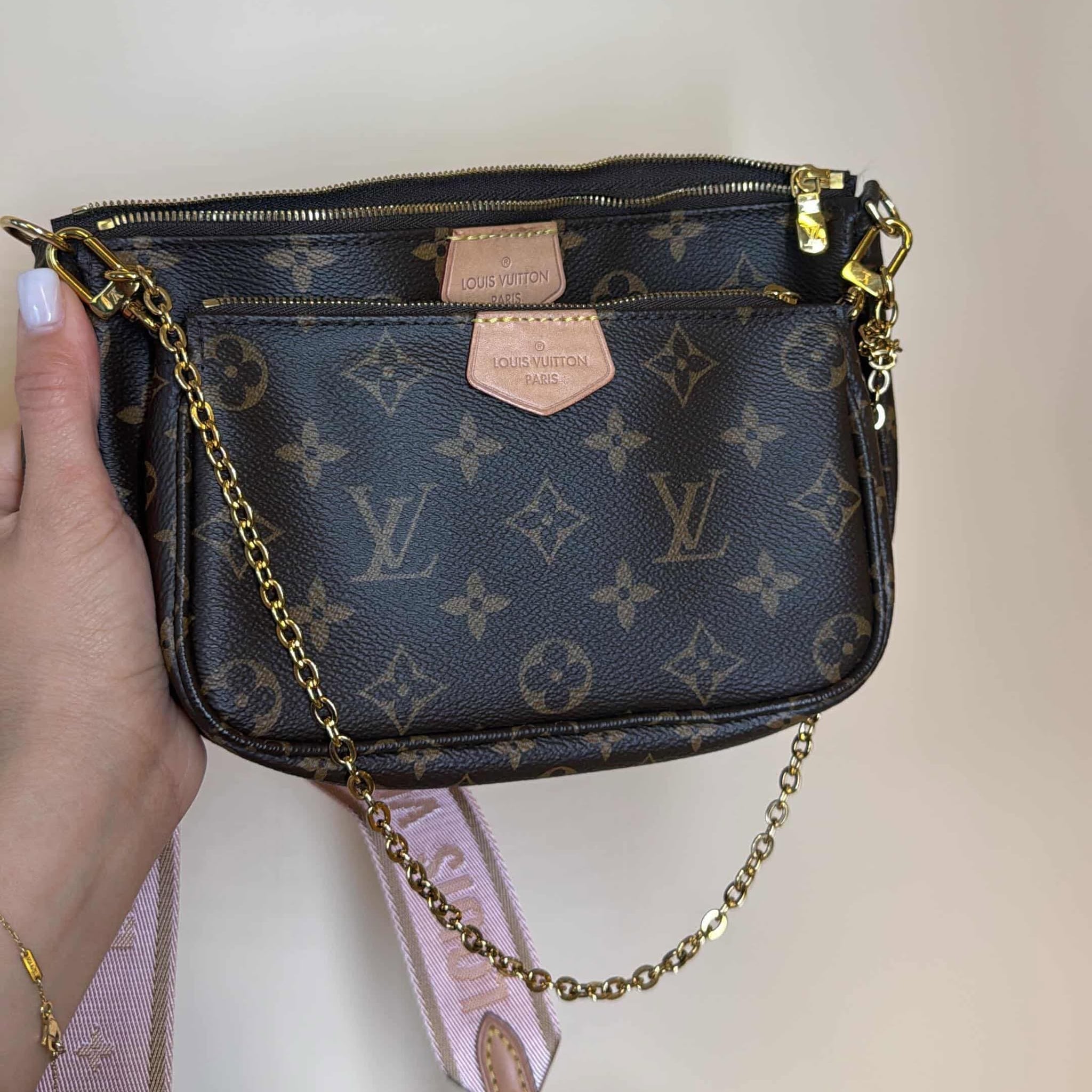 PRE-OWNED LV Multipochette Monogram Crossbody bag