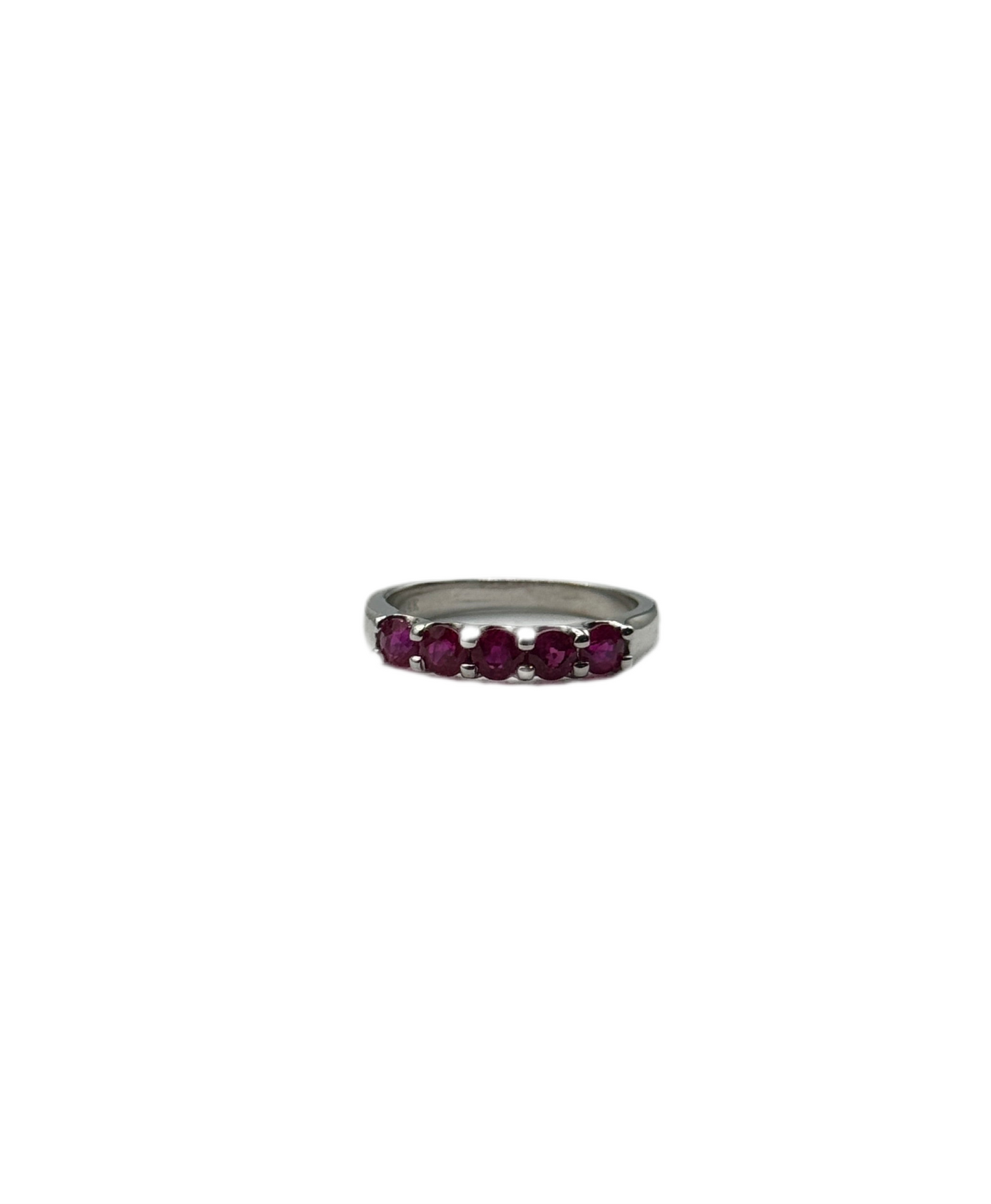 Glenda Ring - 1.00ct Diamond-Cut Ruby Ring in 14K Gold