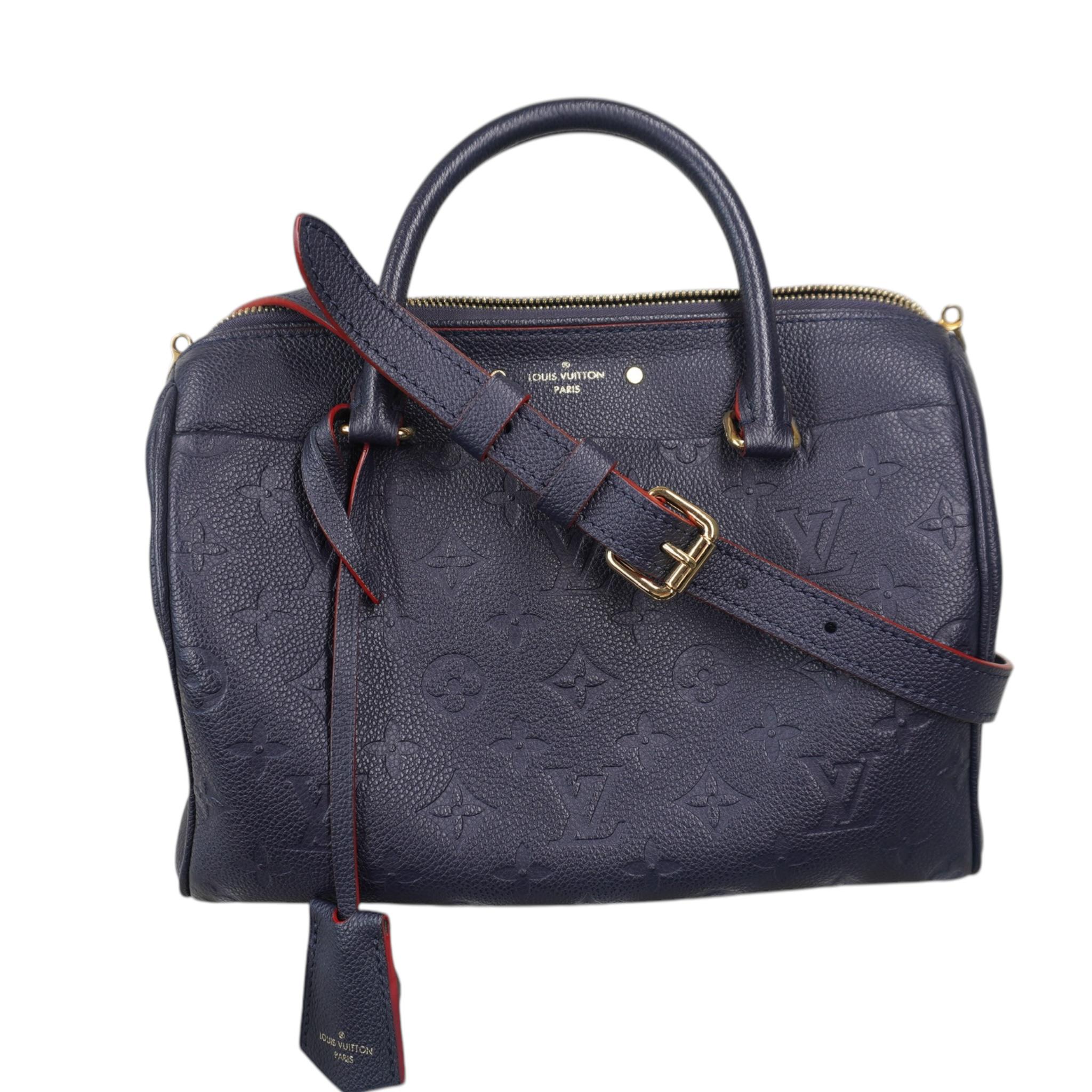 PRE-OWNED LV Monogram Empreinte Infini Speedy Bandouliere 25 Shoulder Bag