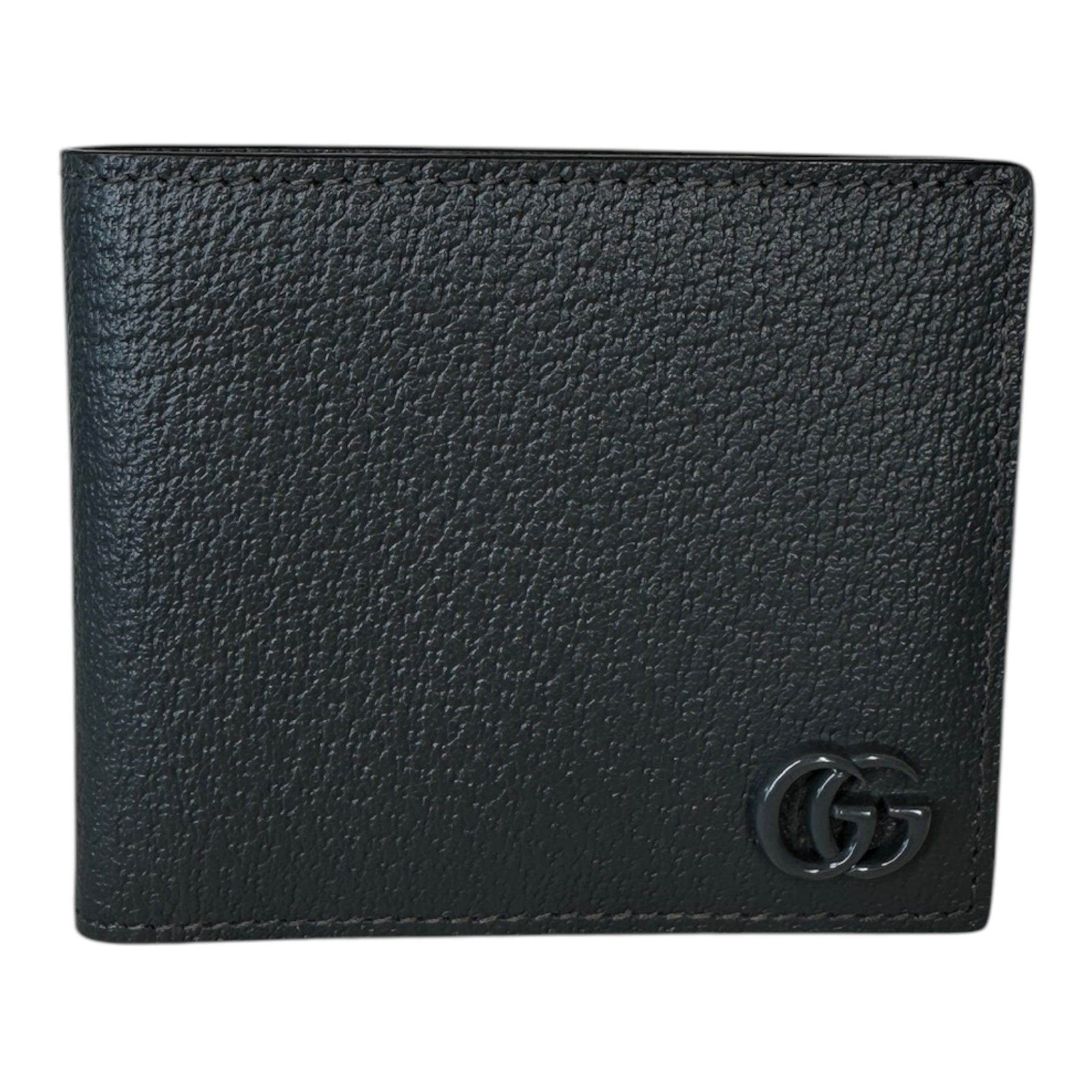Cartera plegable Marmont gris GG de segunda mano