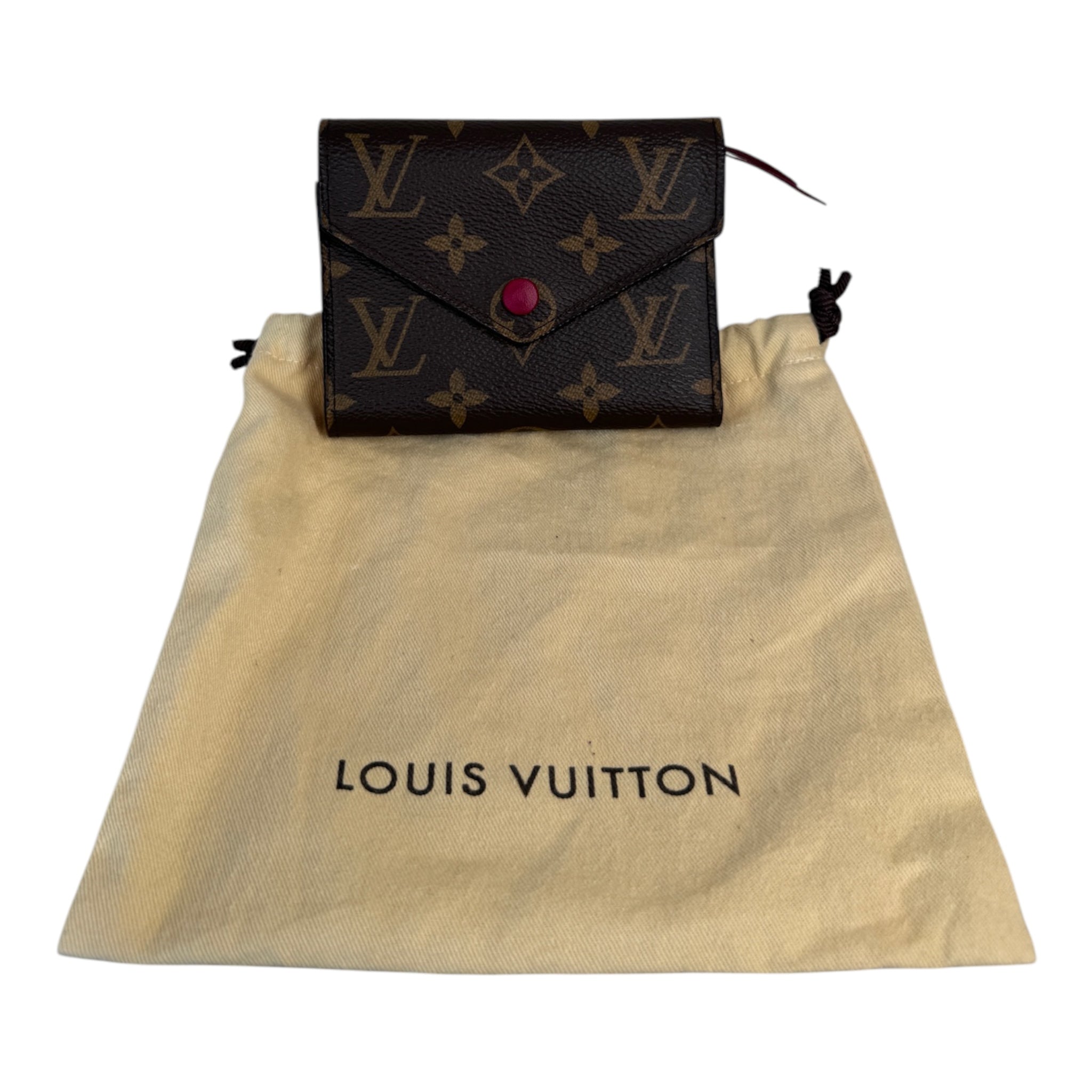 PRE-OWNED LV Monogram Canvas Portefeuille Victorine Wallet