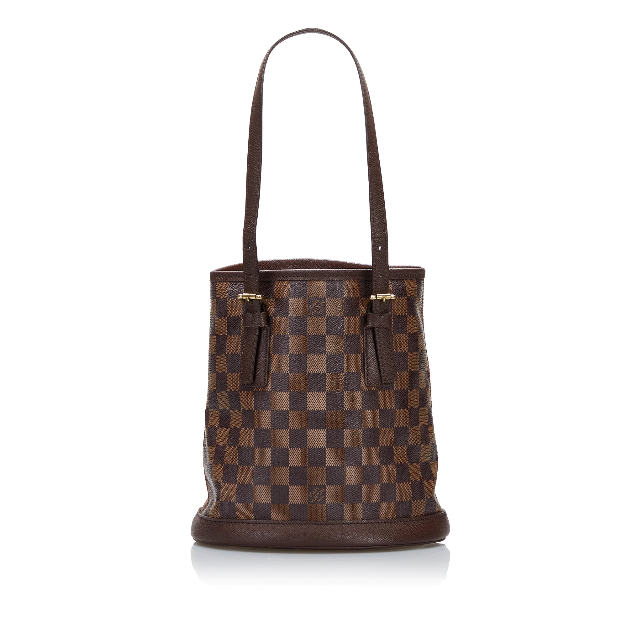 LOUIS VUITTON - Bolso bombonera Damier Ebene