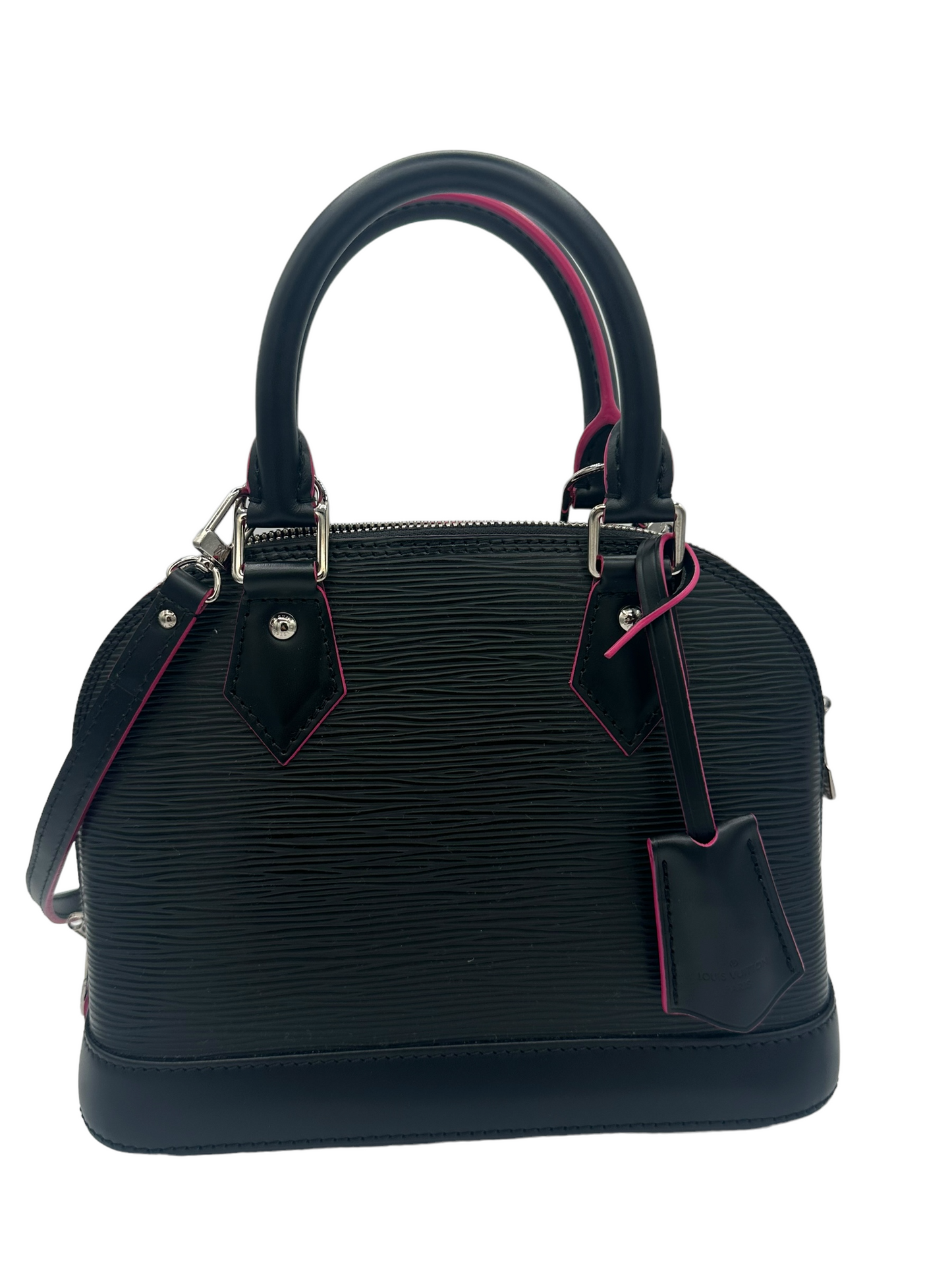 LOUIS VUITTON- Epi Leather BB Black & Hot Pink