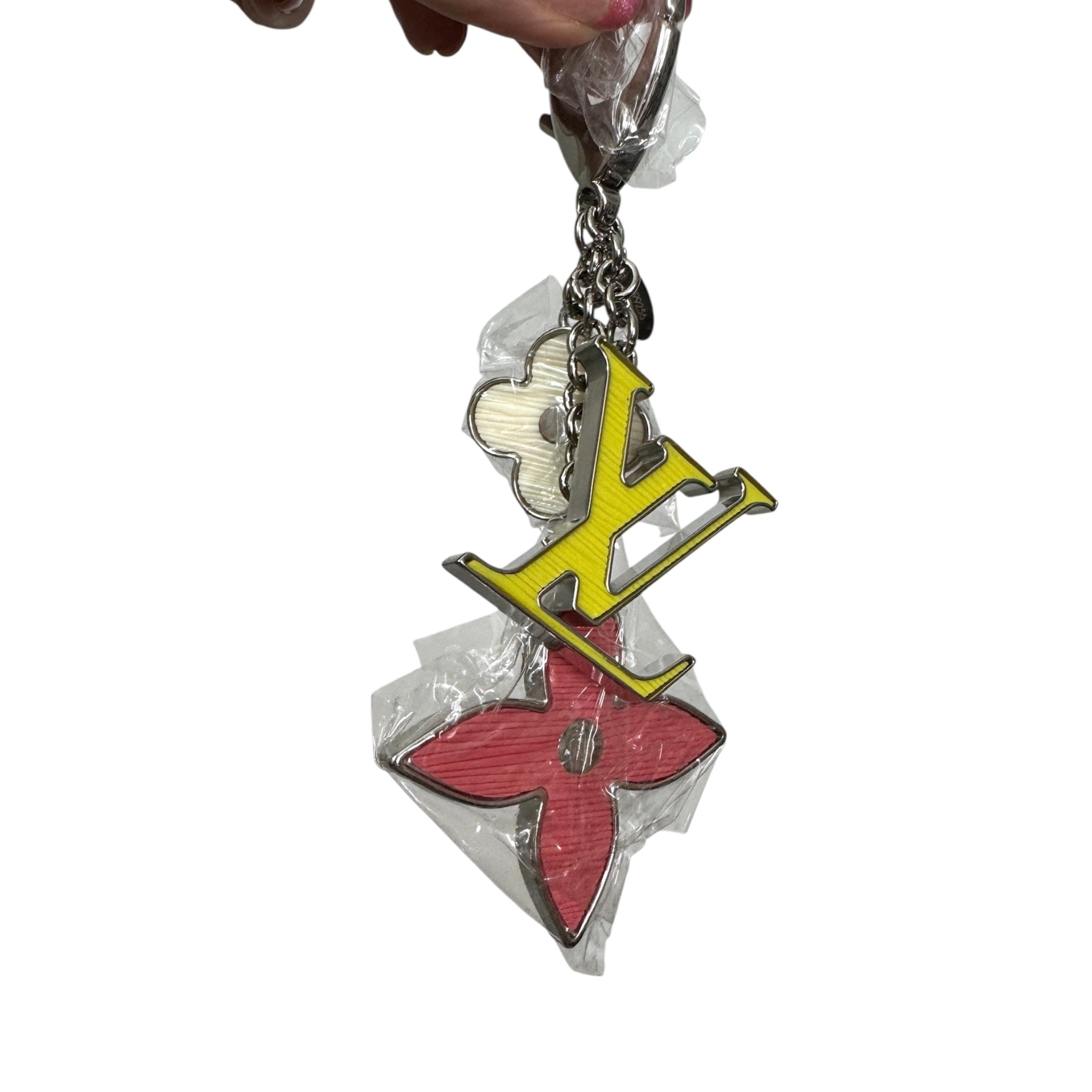 PRE-OWNED LV Multicolor Fleur d'Epi Bag Charm