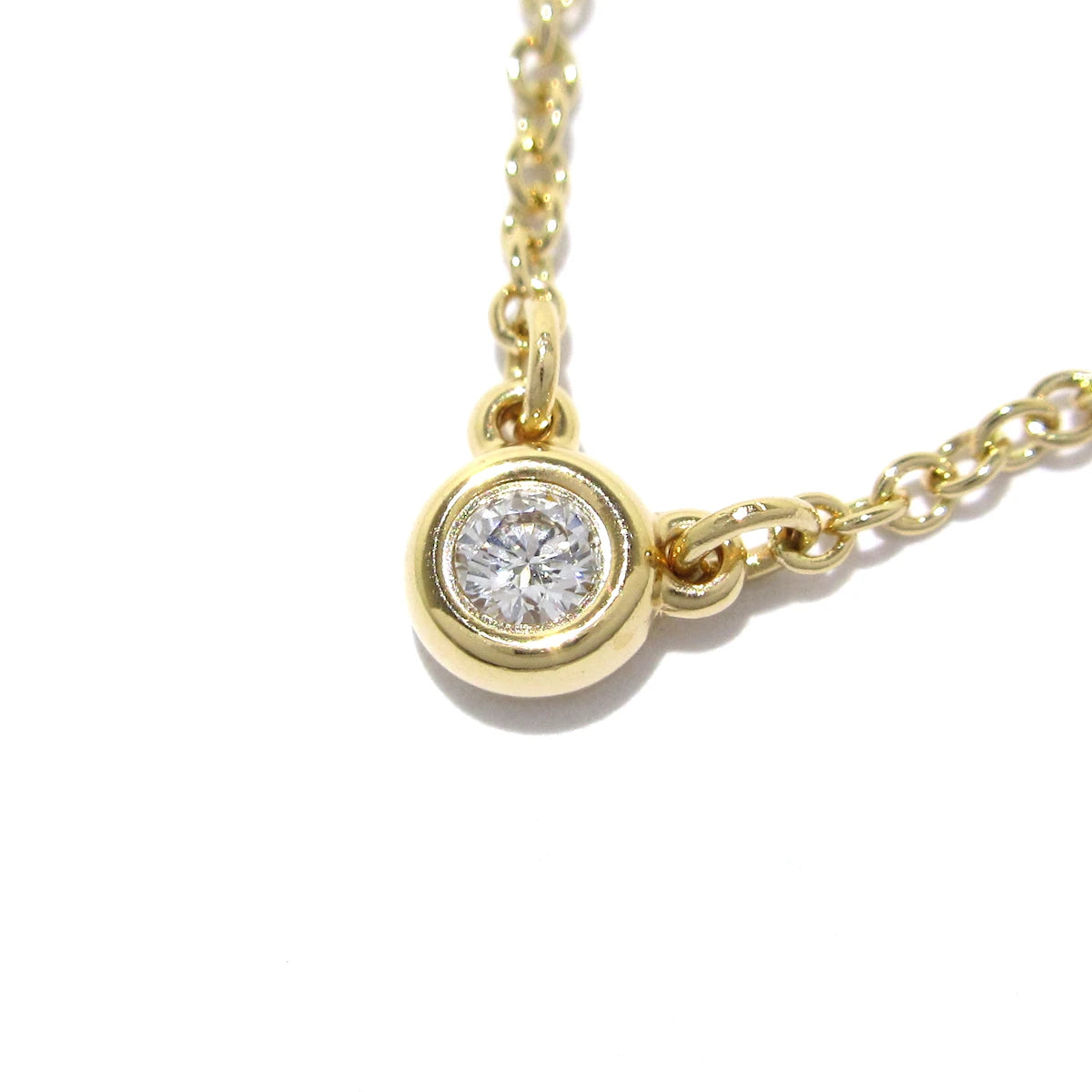PRE-OWNED 18K Rose Gold Diamond By The Yard Necklace