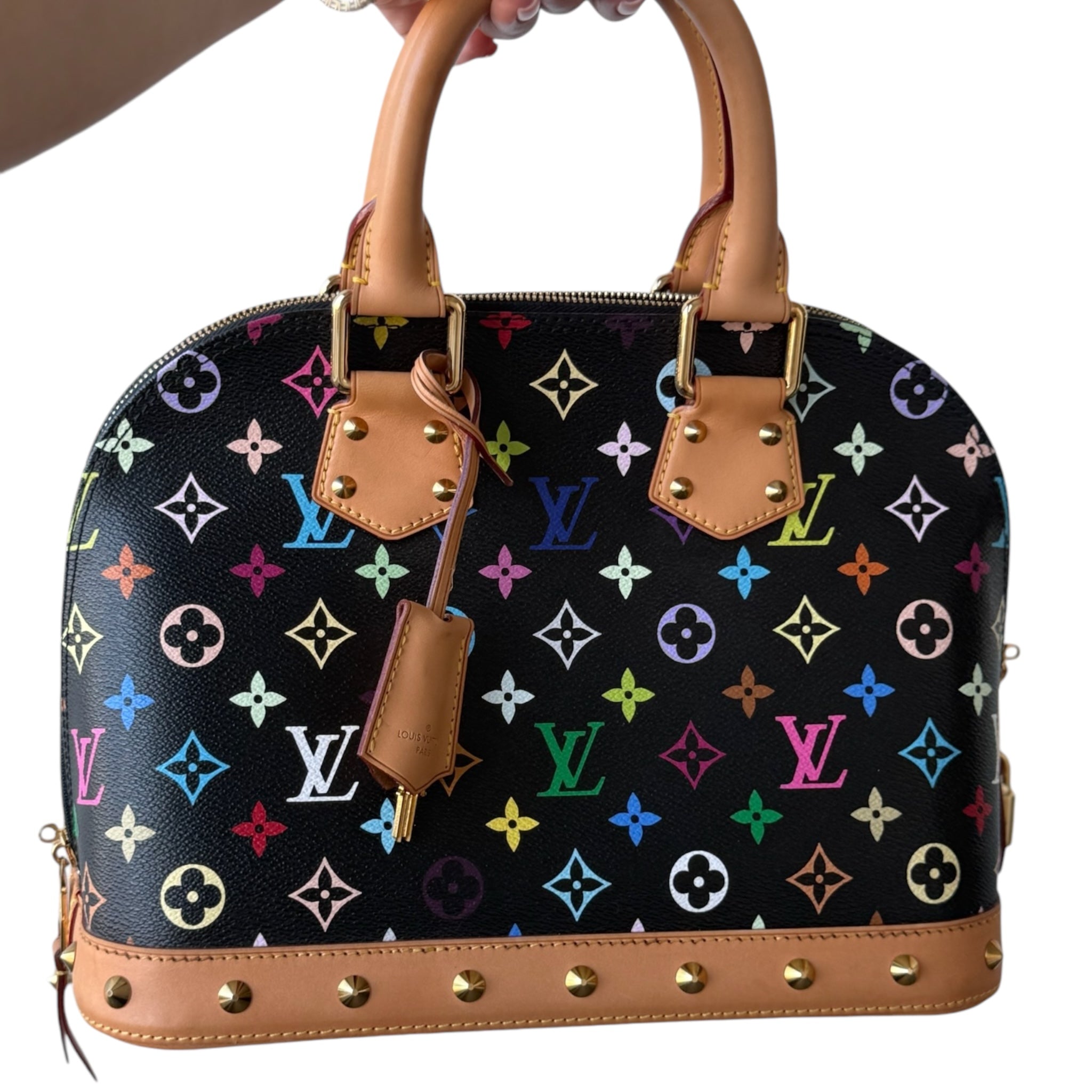 PRE-OWNED LV x Takashi Murakami 2004 Alma Handbag