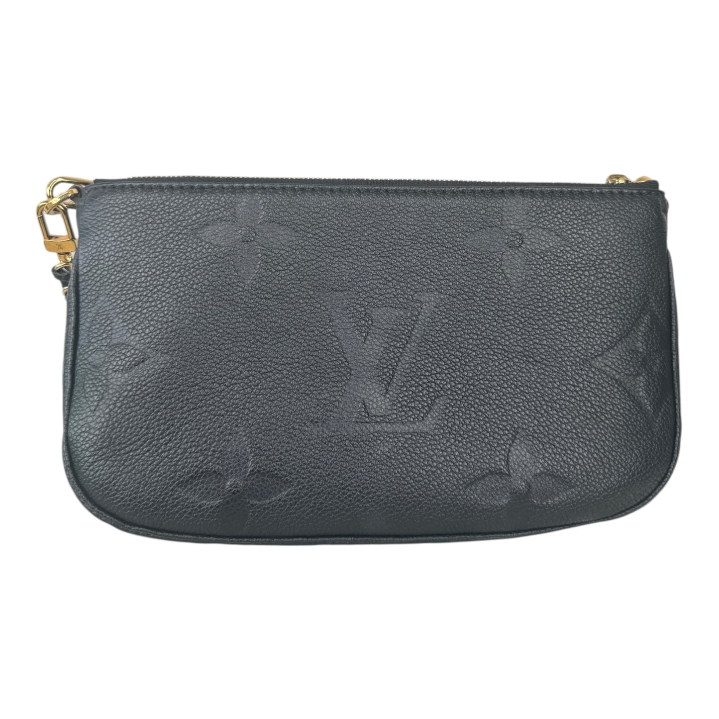 PRE-OWNED LV Black Monogram Empreinte Multi Pochette Accessoires Crossbody Bag