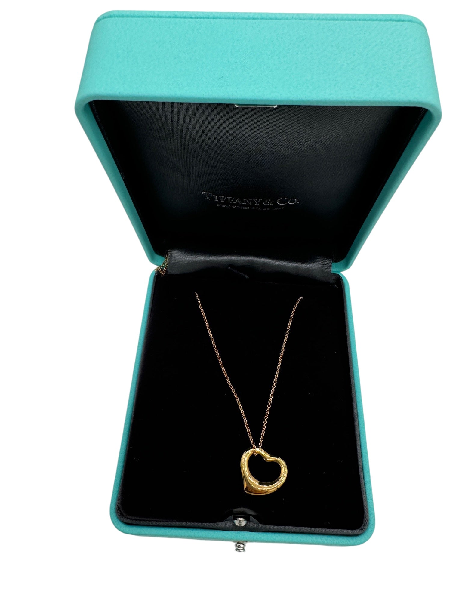 PRE-OWNED T&C 18K Yellow Gold Elsa Peretti Open Heart Pendant