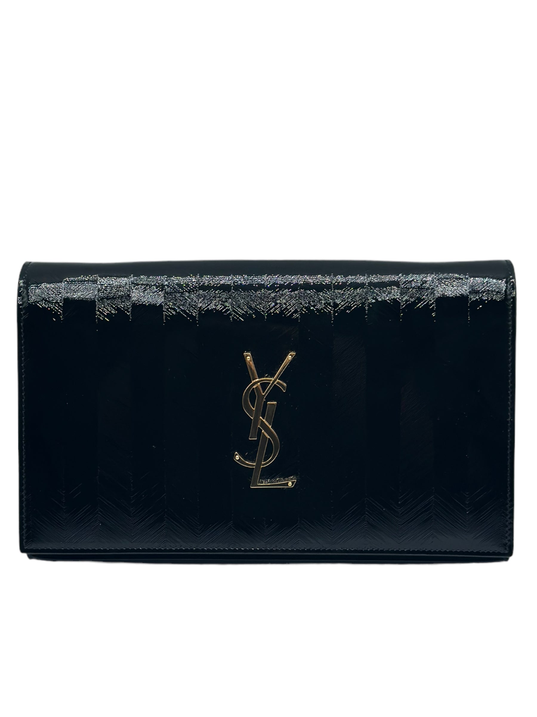 SAINT LAURENT - Monogramme Patent Chain Wallet Bag