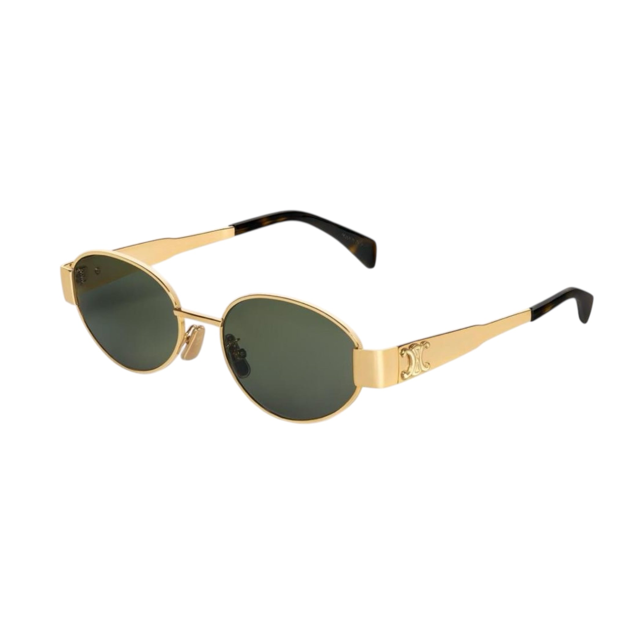 Gafas de sol Triomphe Metal 01 doradas y verdes de segunda mano (PARTE 1)