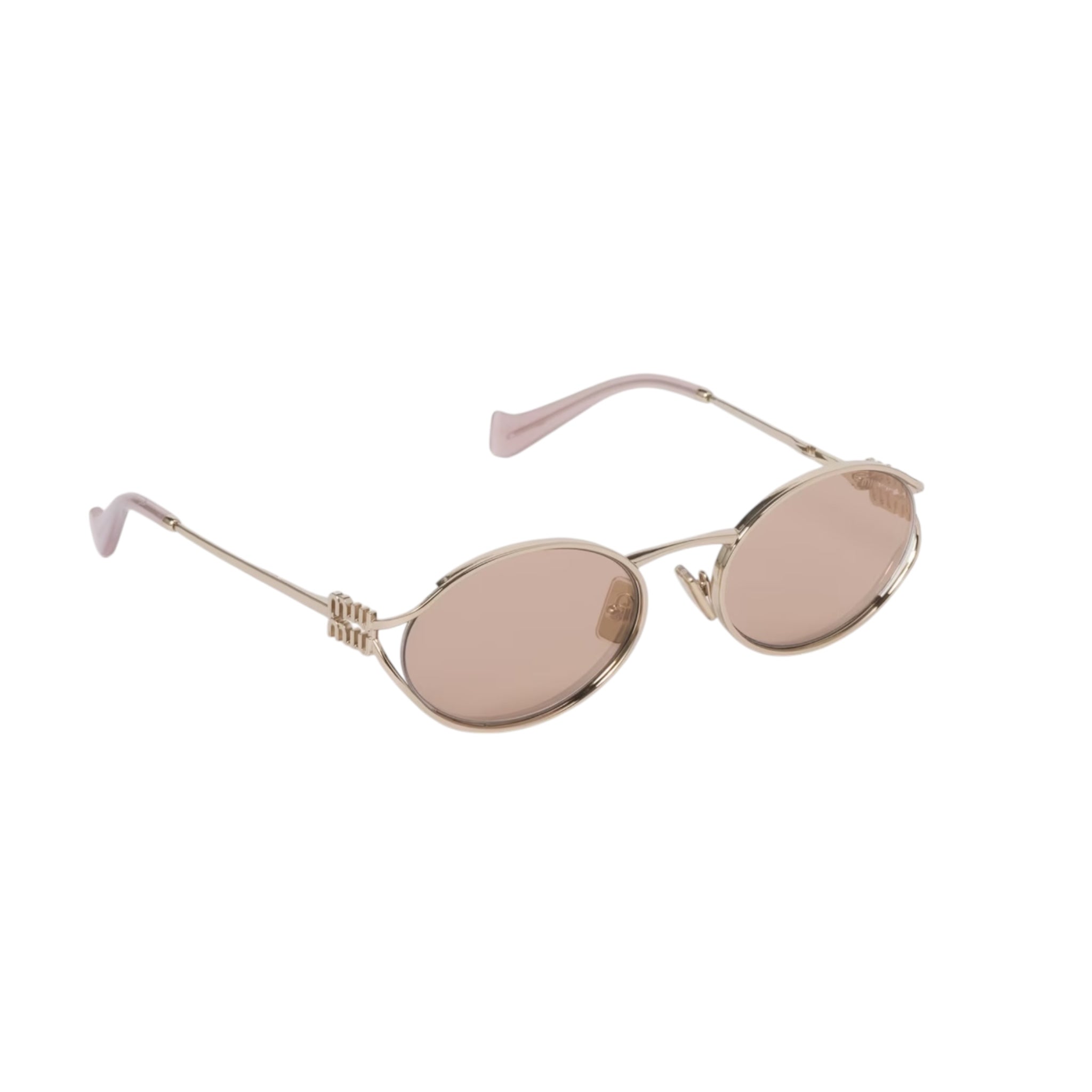 PRE-OWNED Rose Gold Lenses Miu Miu Logo Sunglasses (PART 2)