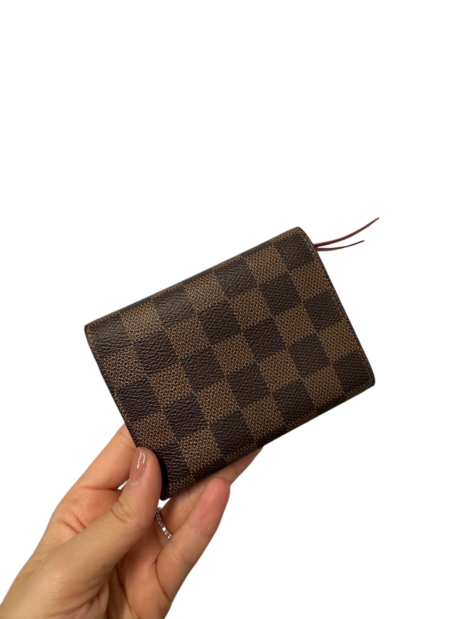 PRE-OWNED LV Damier Ebene Canvas Victorine Wallet