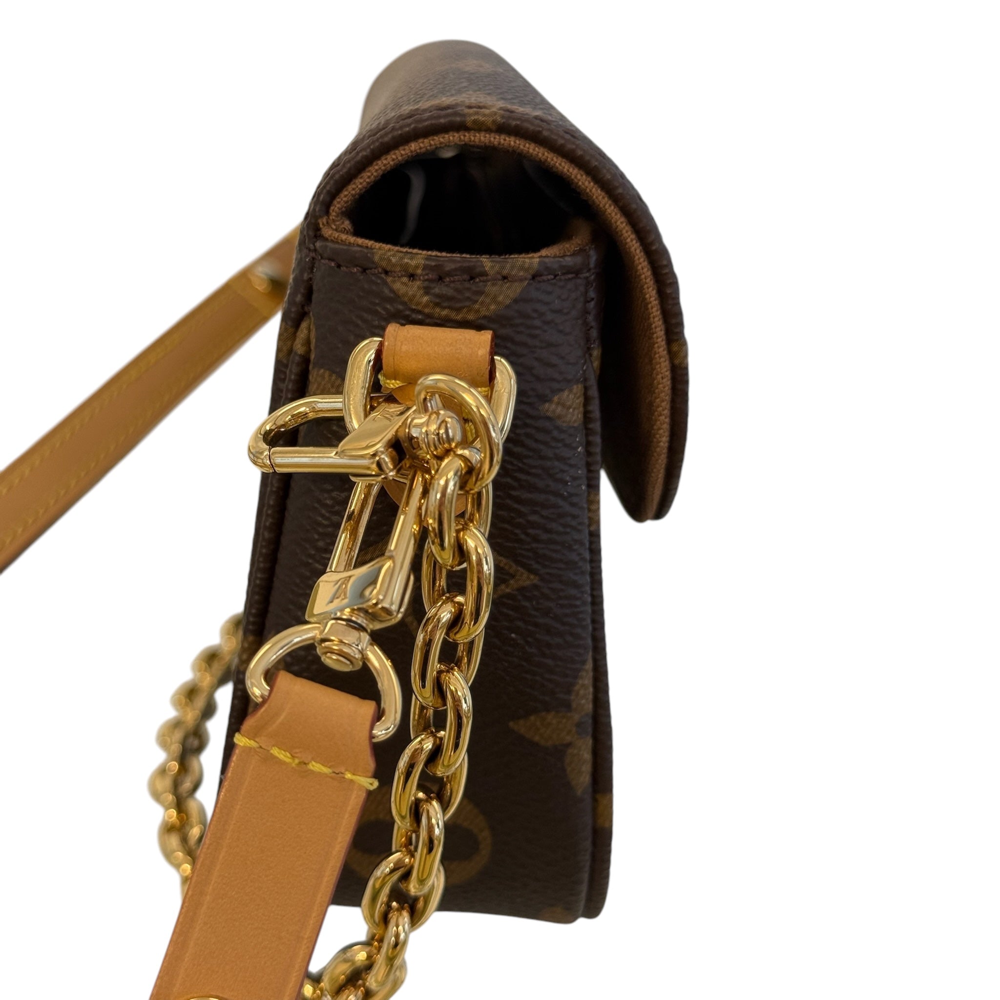 Cartera LV Monogram Canvas Ivy con cadena, de segunda mano