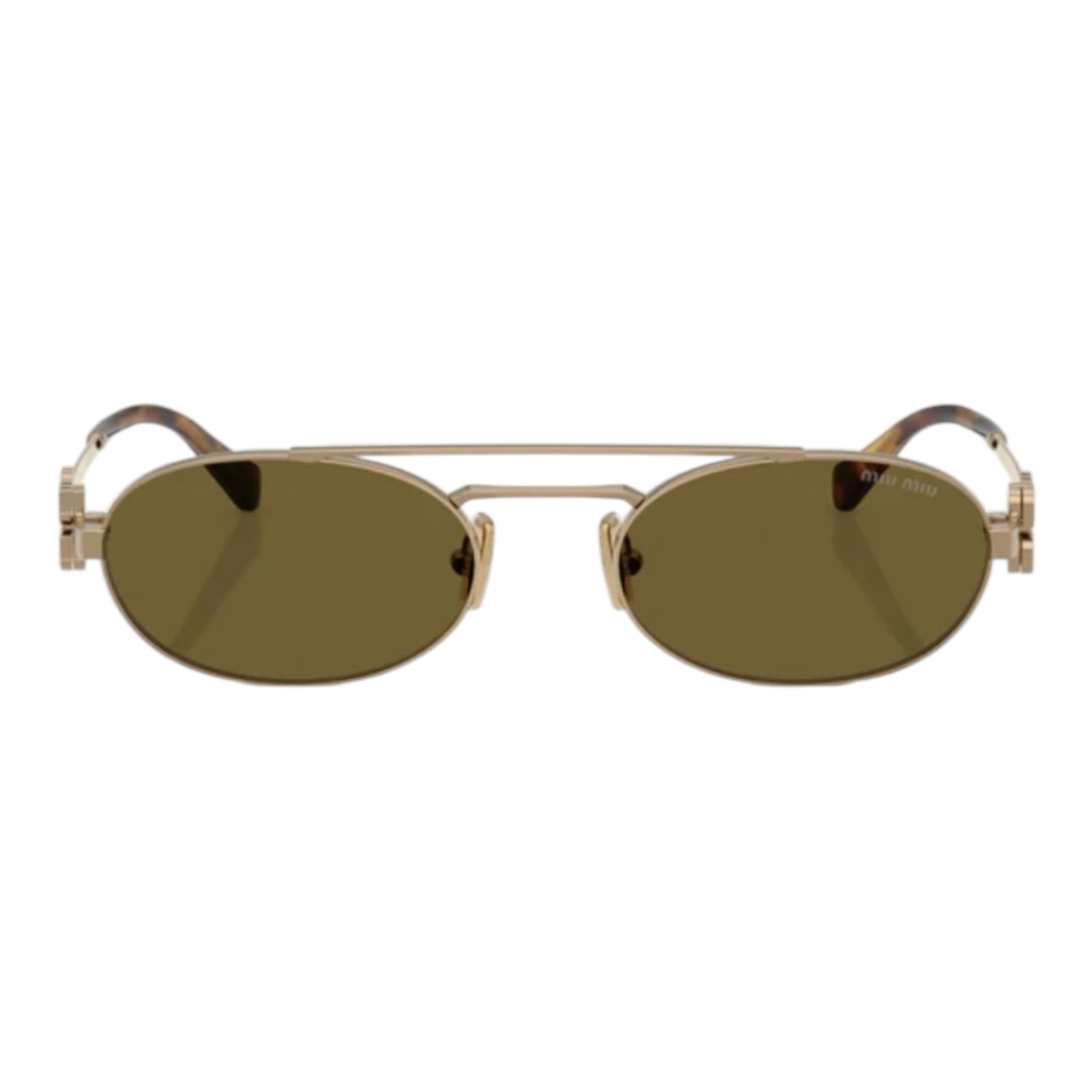 PRE-OWNED Gold Hardware Oval Sunglasses
