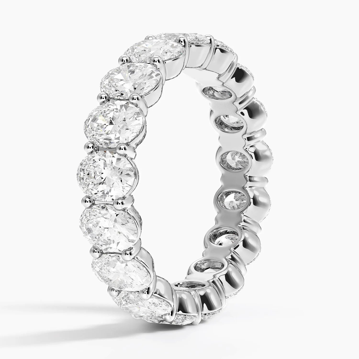 TDC Oval Eternity Lab Diamond Ring - 4 ct