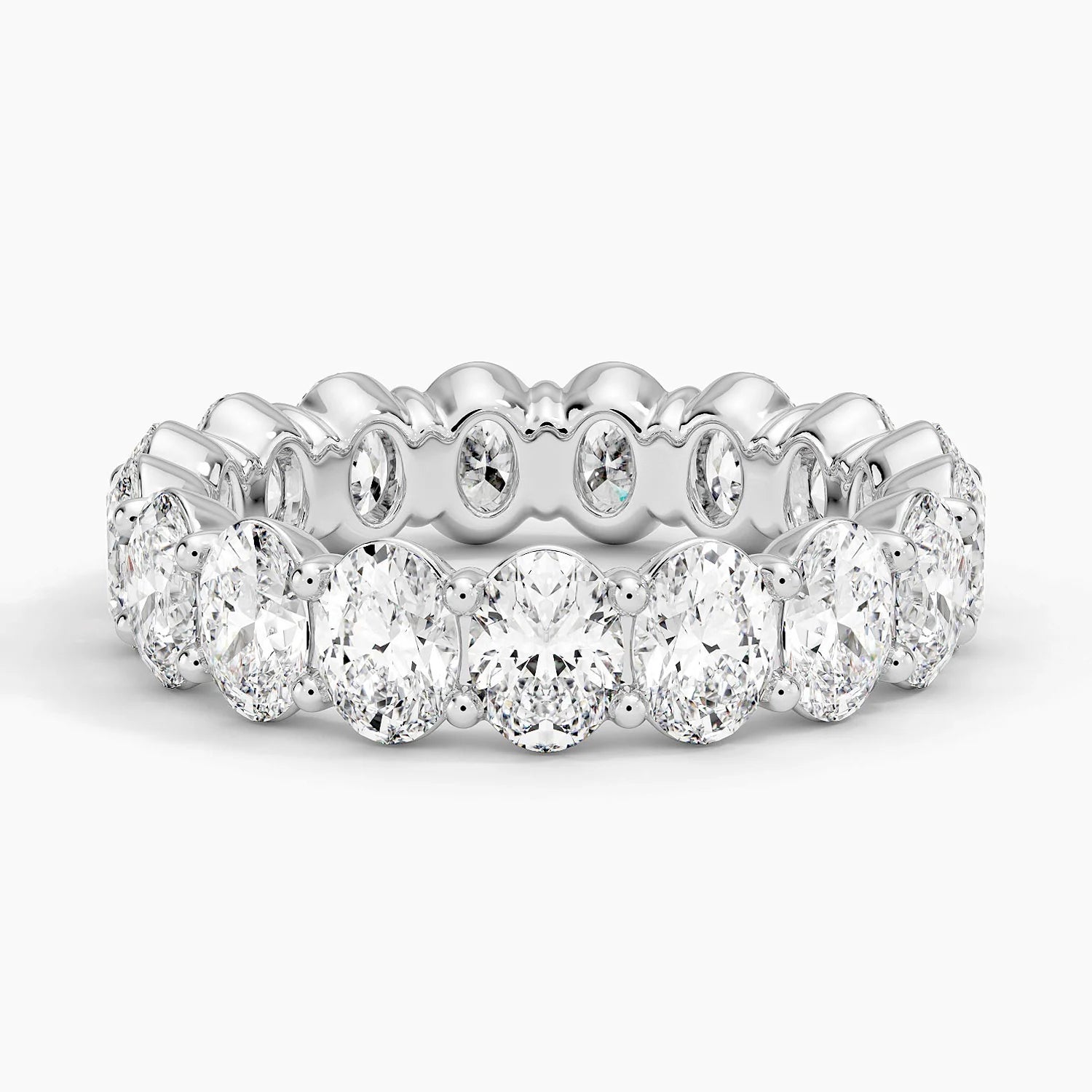 TDC Oval Eternity Lab Diamond Ring - 4 ct