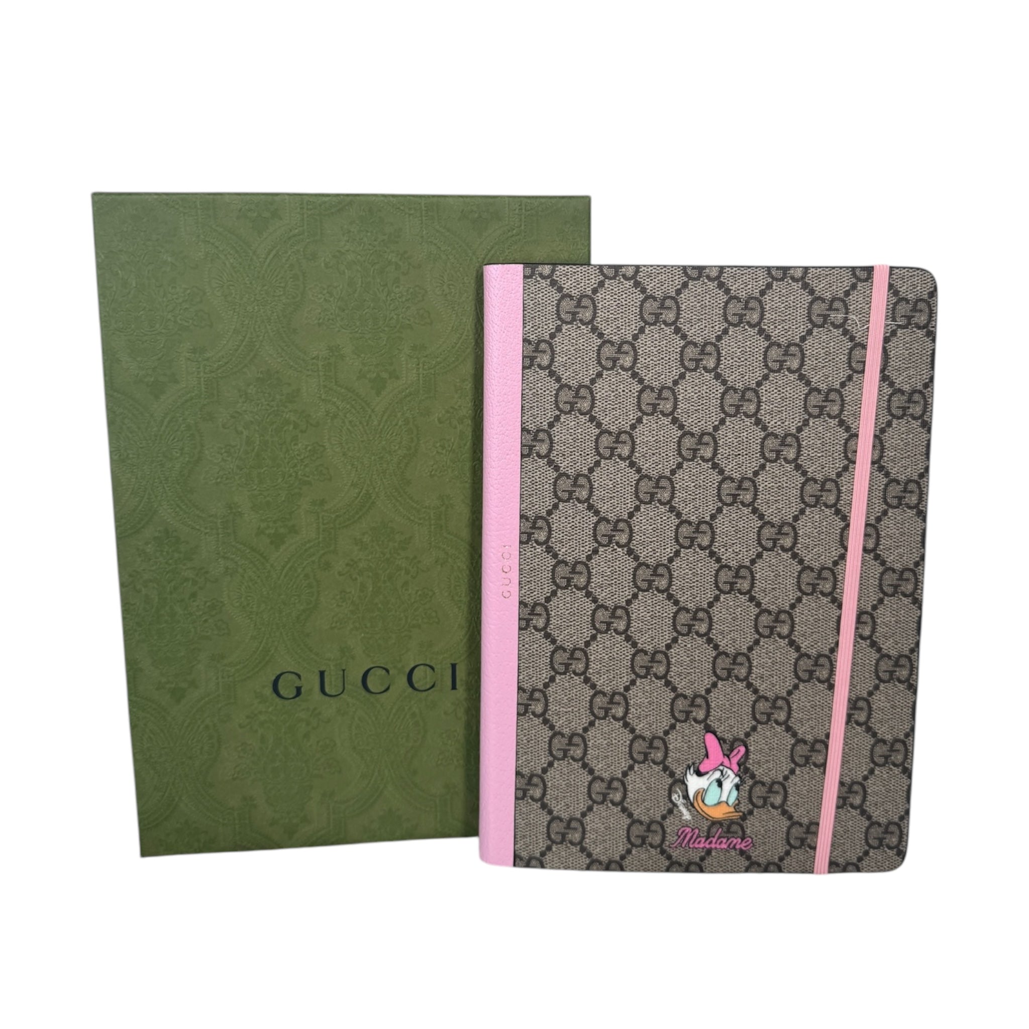 Libreta multipapel GG beige marrón oscuro de segunda mano