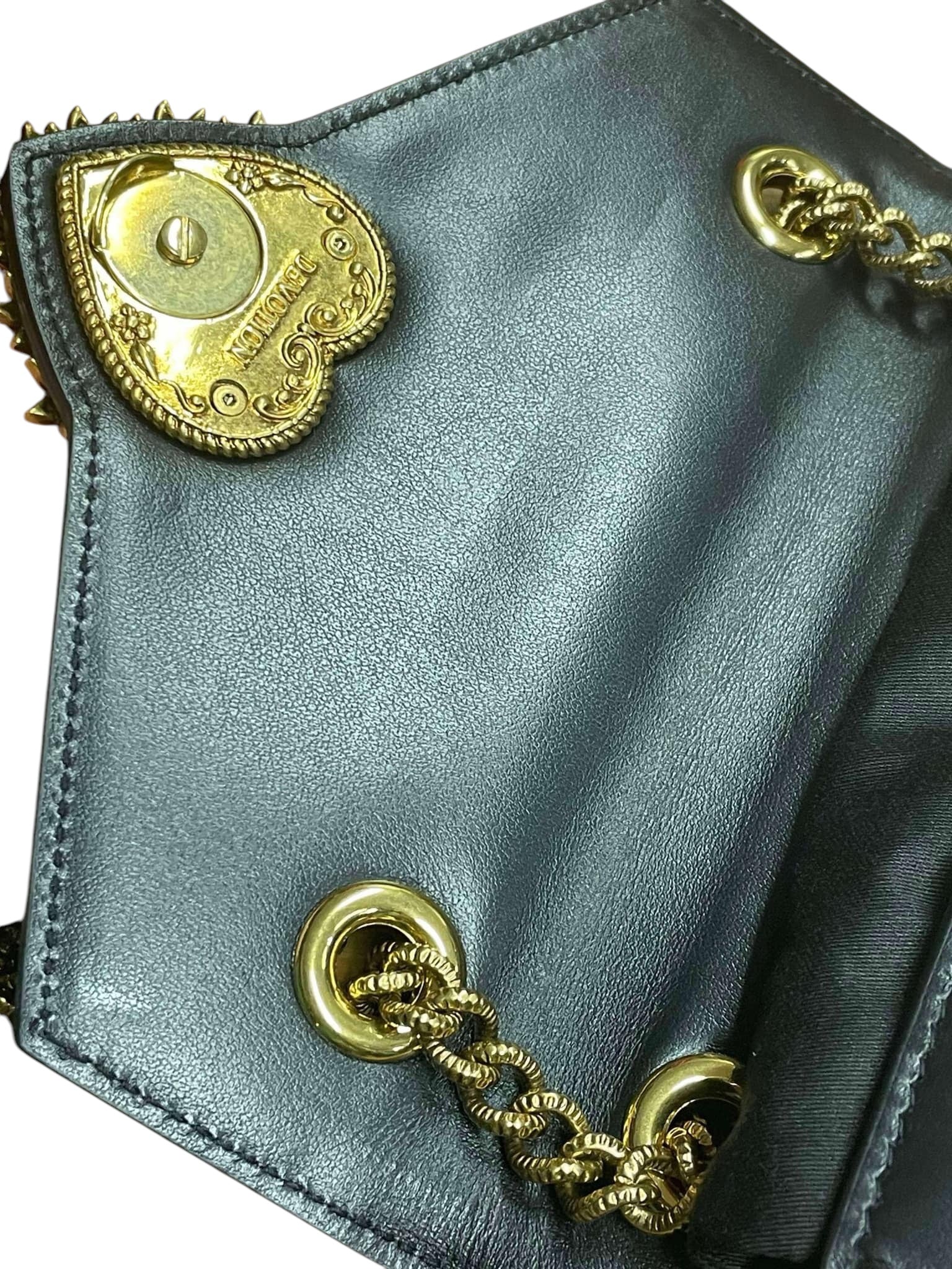 Bolso de hombro Devotion de piel de napa negra USADO