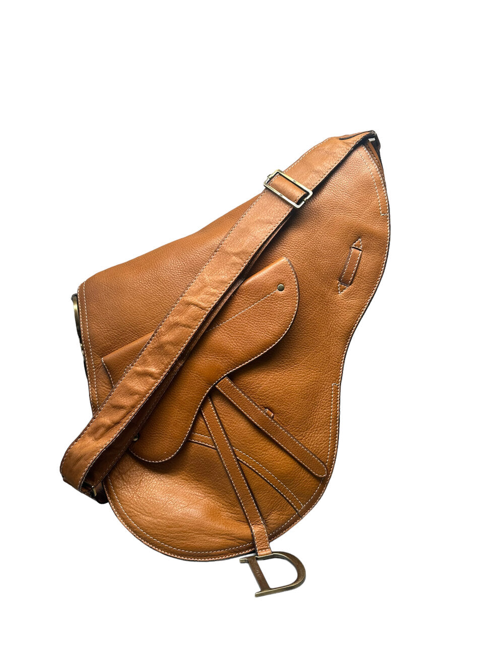 CHRISTIAN DIOR - Bolso bandolera vintage con forma de silla de montar 