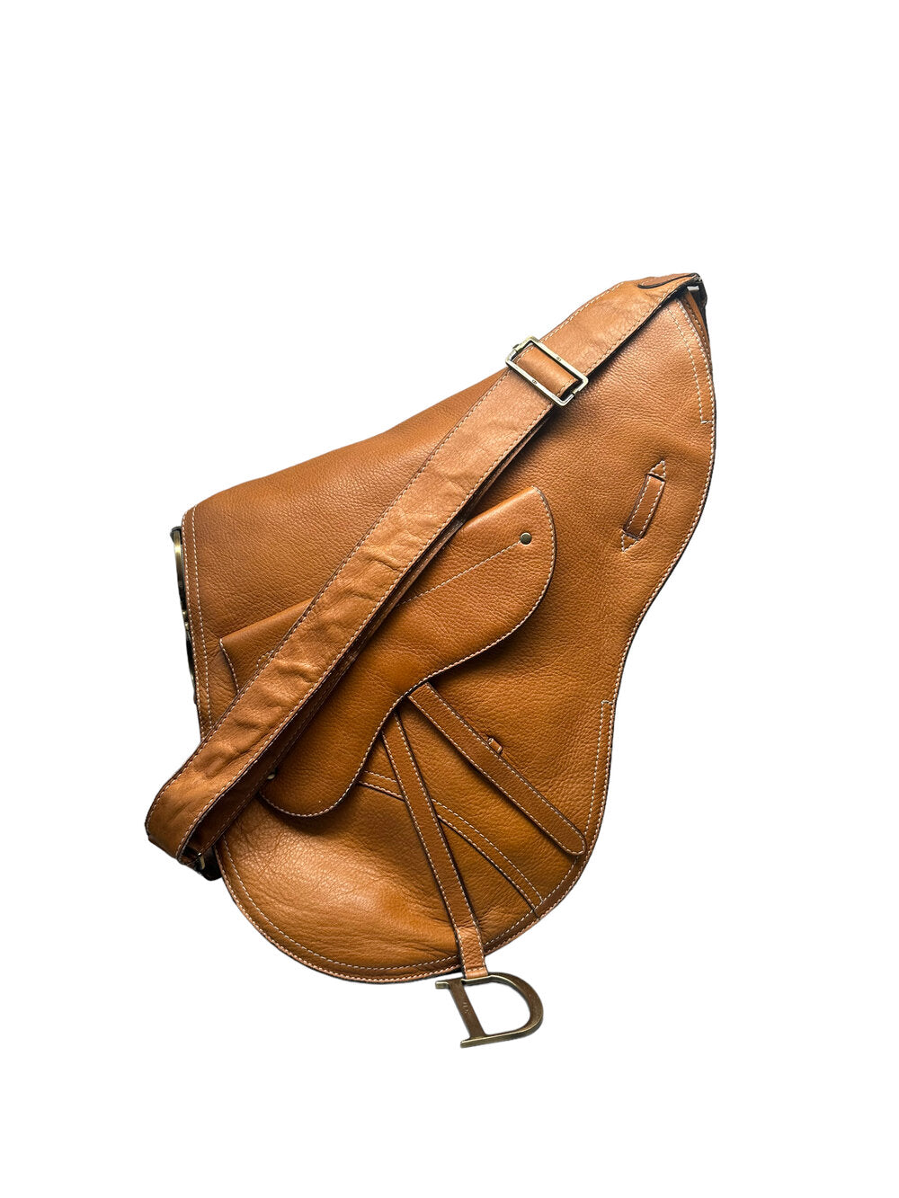 CHRISTIAN DIOR - Bolso bandolera vintage con forma de silla de montar 