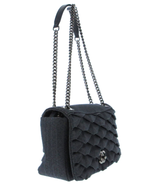 CHANEL - Bolso de hombro de mezclilla azul marino