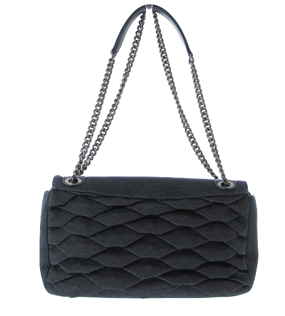 CHANEL - Navy Denim Shoulder Bag