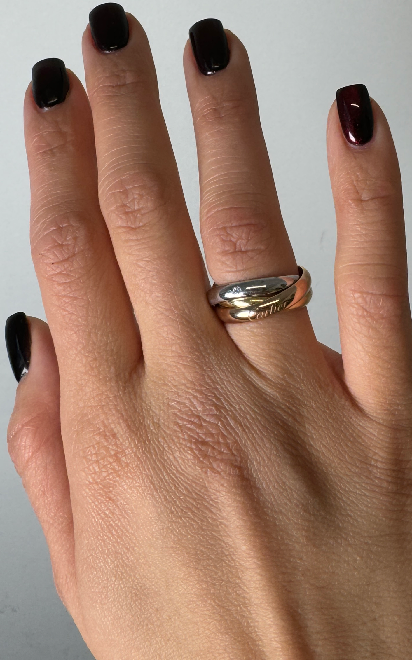 PRE-OWNED Trinity Ring, Classic Model, Diamonds