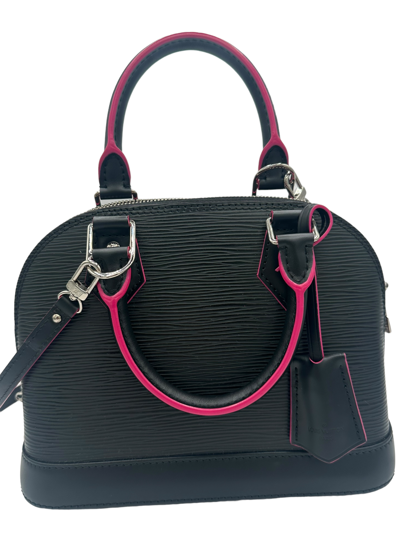 LOUIS VUITTON- Epi Leather BB Black & Hot Pink