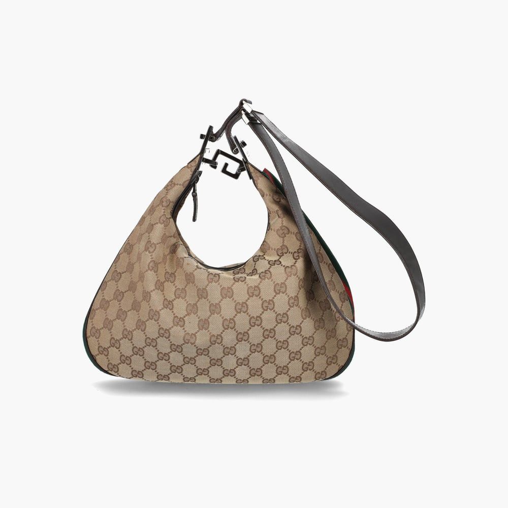 GUCCI - Bolso de hombro con correa de red Gg