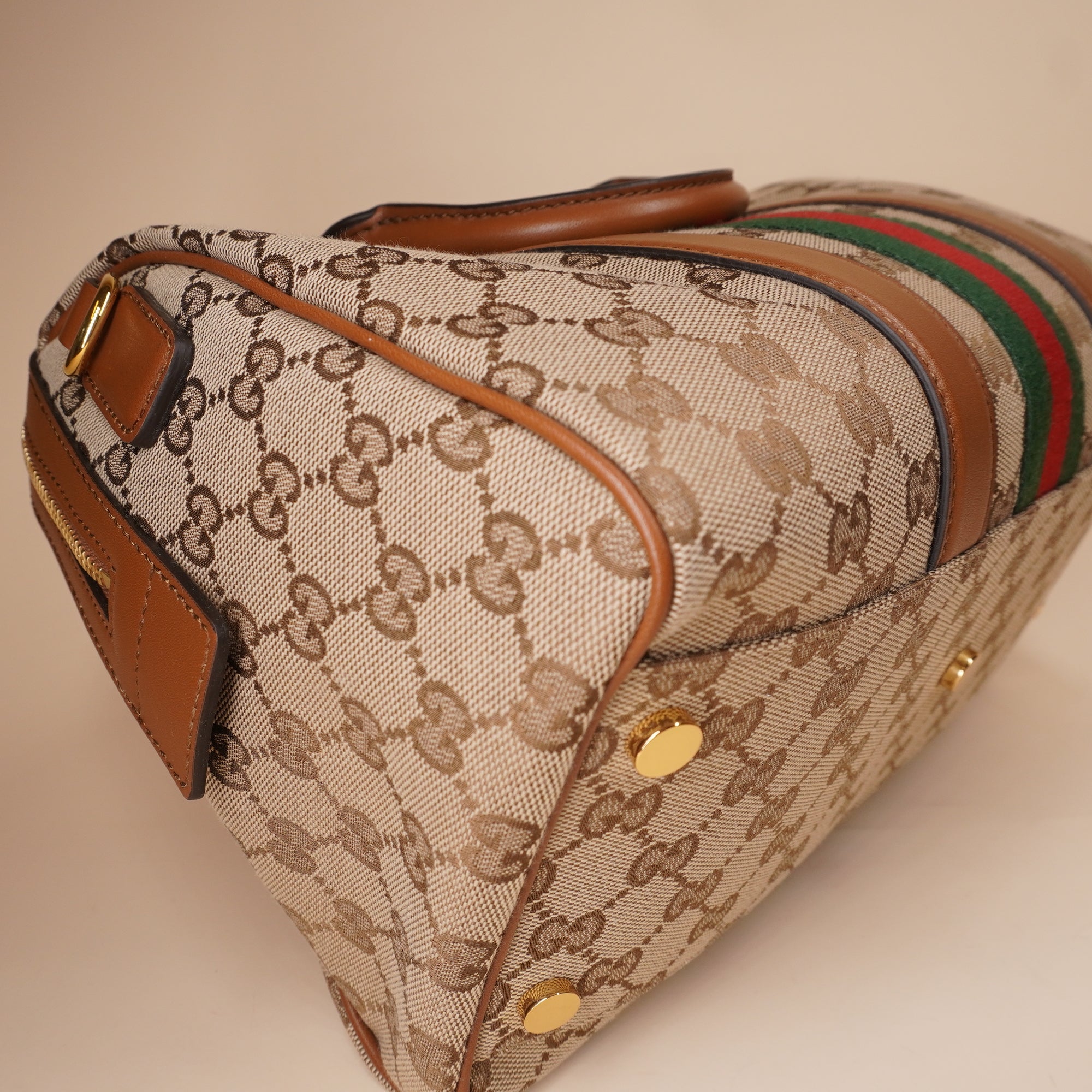 PRE-OWNED GG Ophidia Boston Medium Shoulder Bag