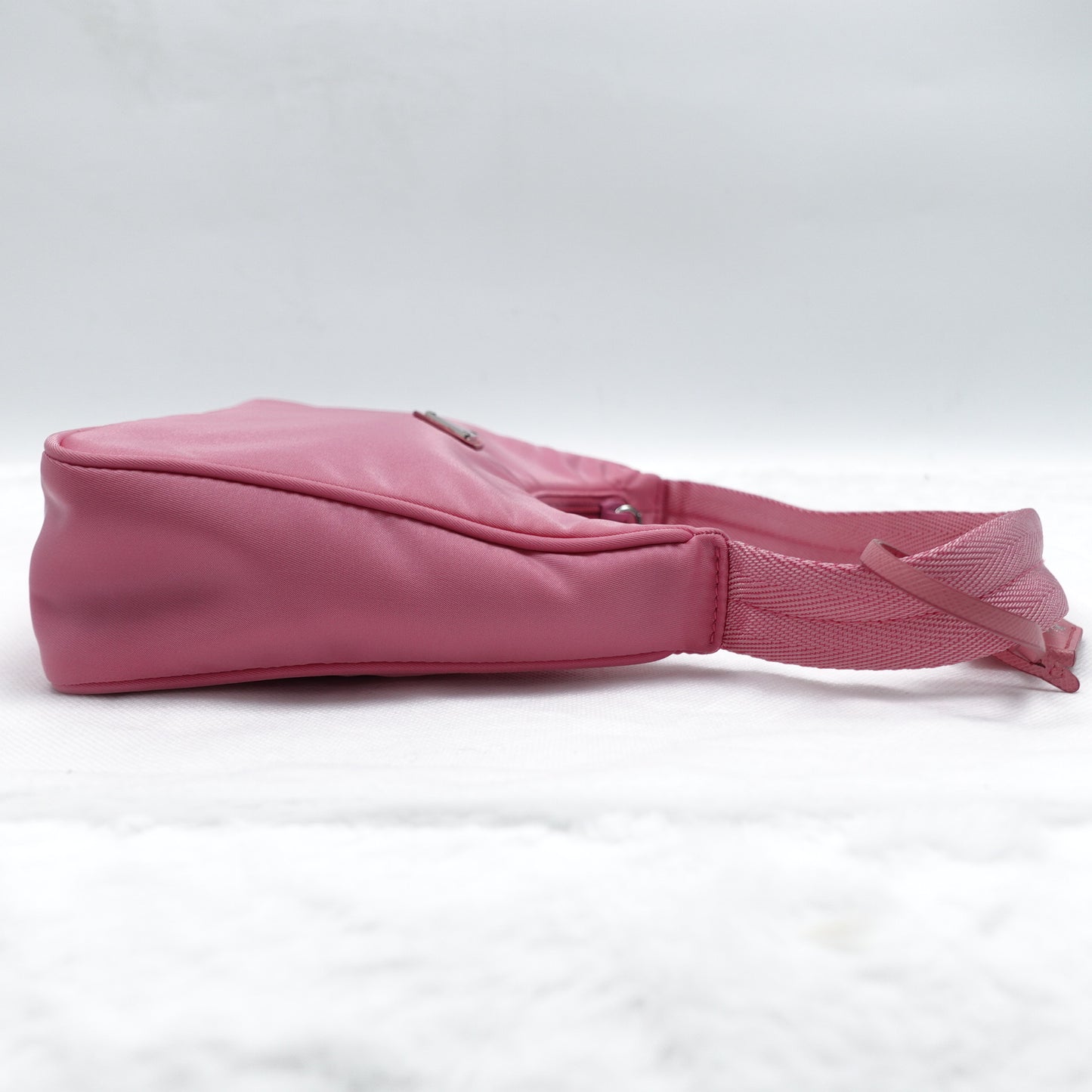 PRE-OWNED Tessuto Nylon Saffiano Mini Re-Edition 2000 Bag