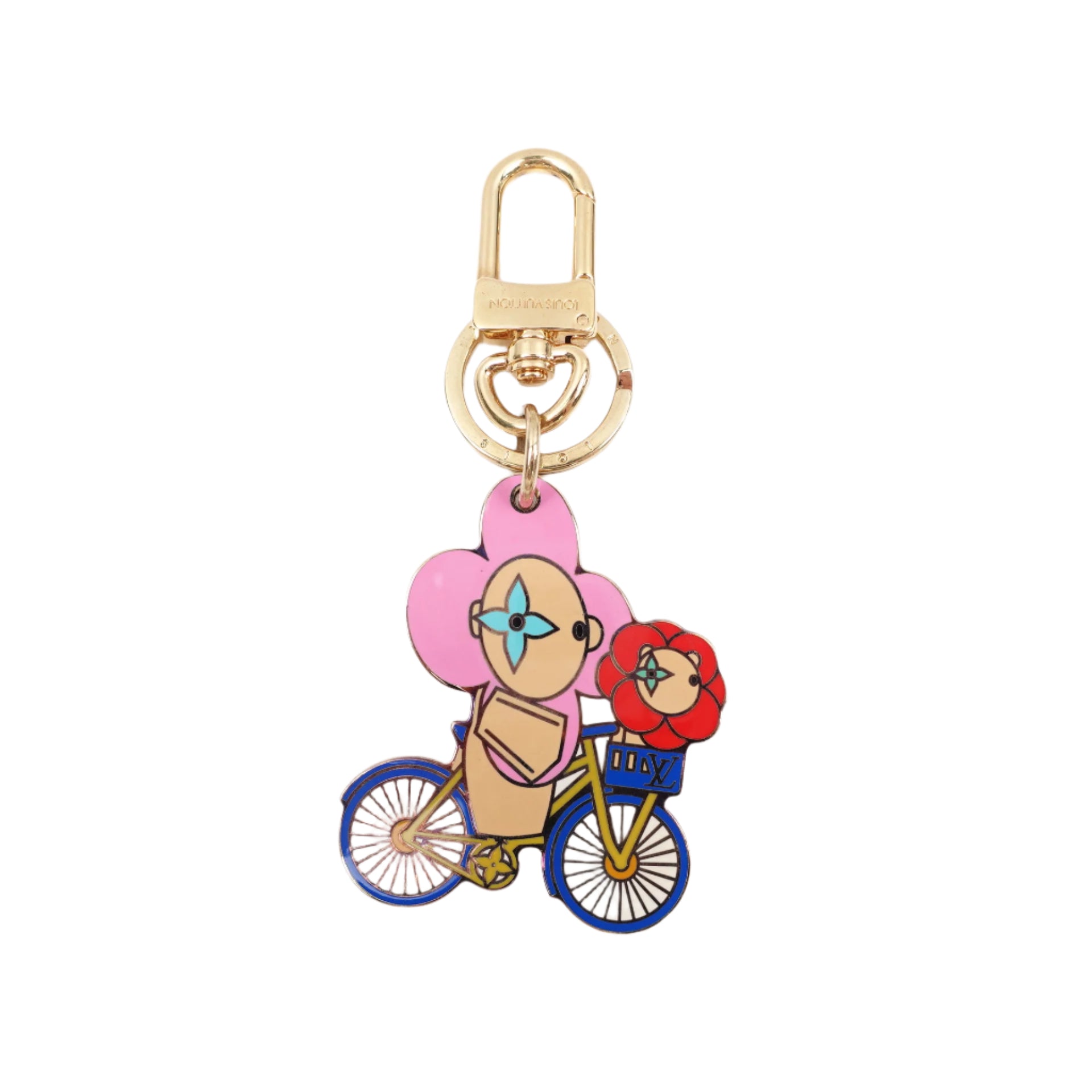 PRE-OWNED LV Two Multicolor Vivienne Charm